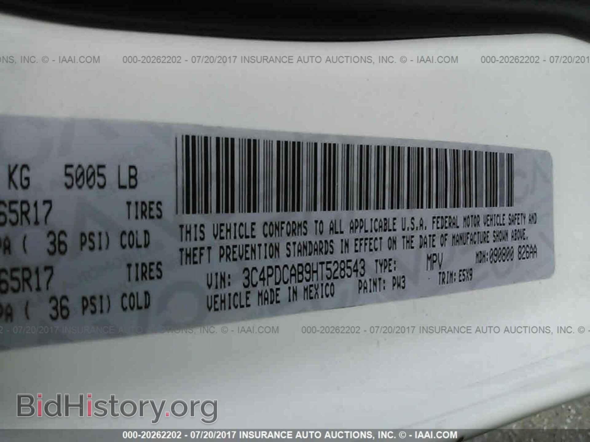 2017 Dodge Journey - VIN: 3C4PDCAB9HT528543 - Photo 9