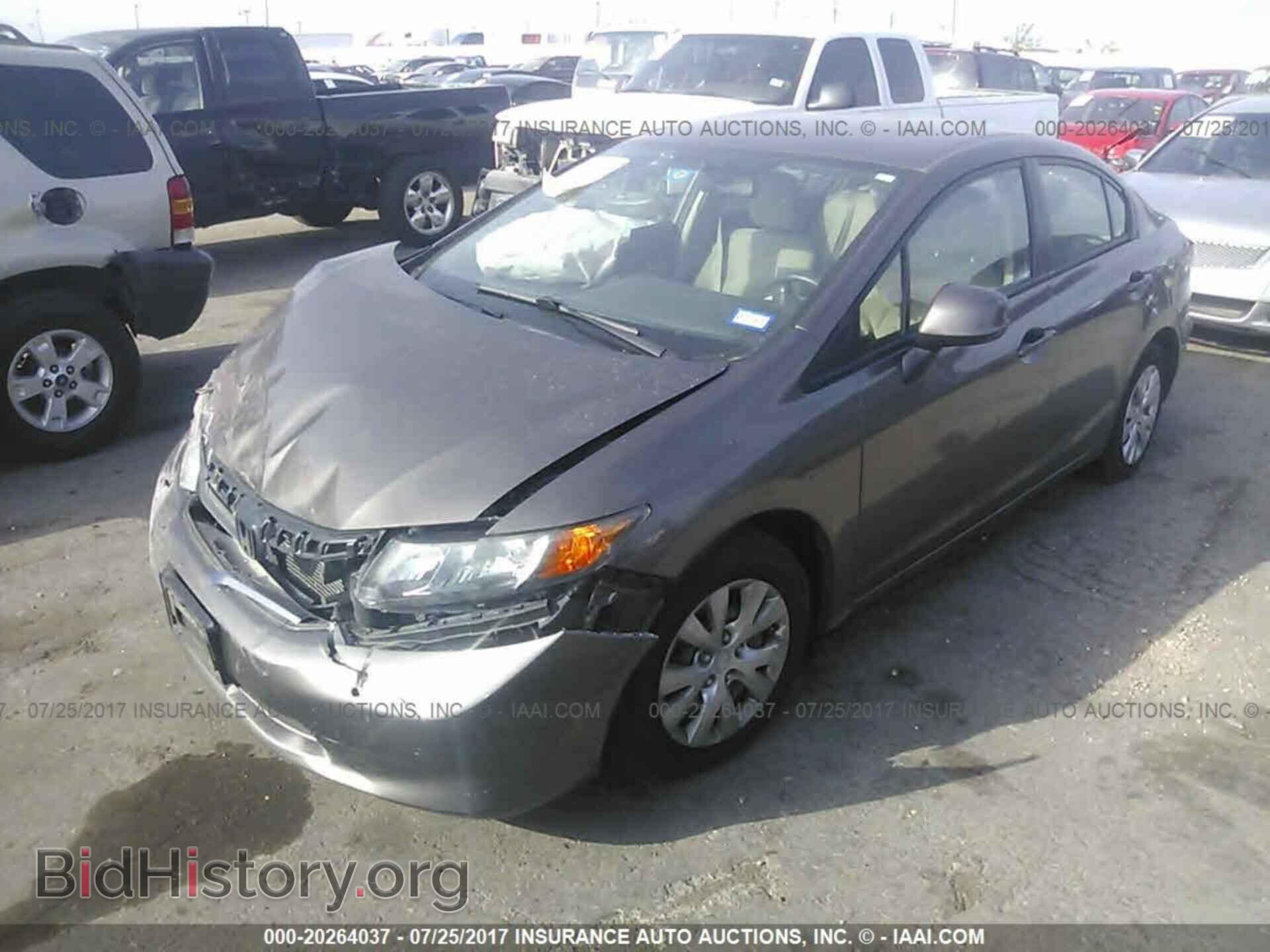 2012 Honda Civic - VIN: 2HGFB2F5XCH567031 - Фото 2