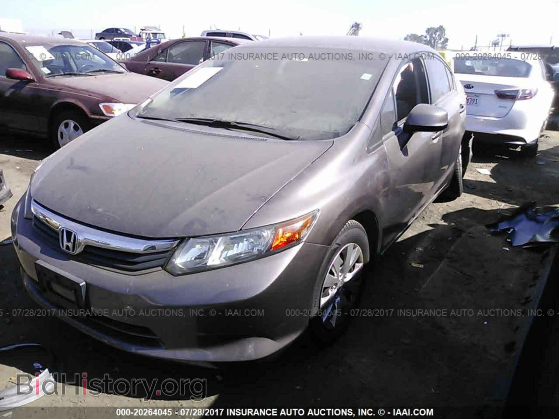 2012 Honda Civic - VIN: 2HGFB2F54CH545378 - Фото 2