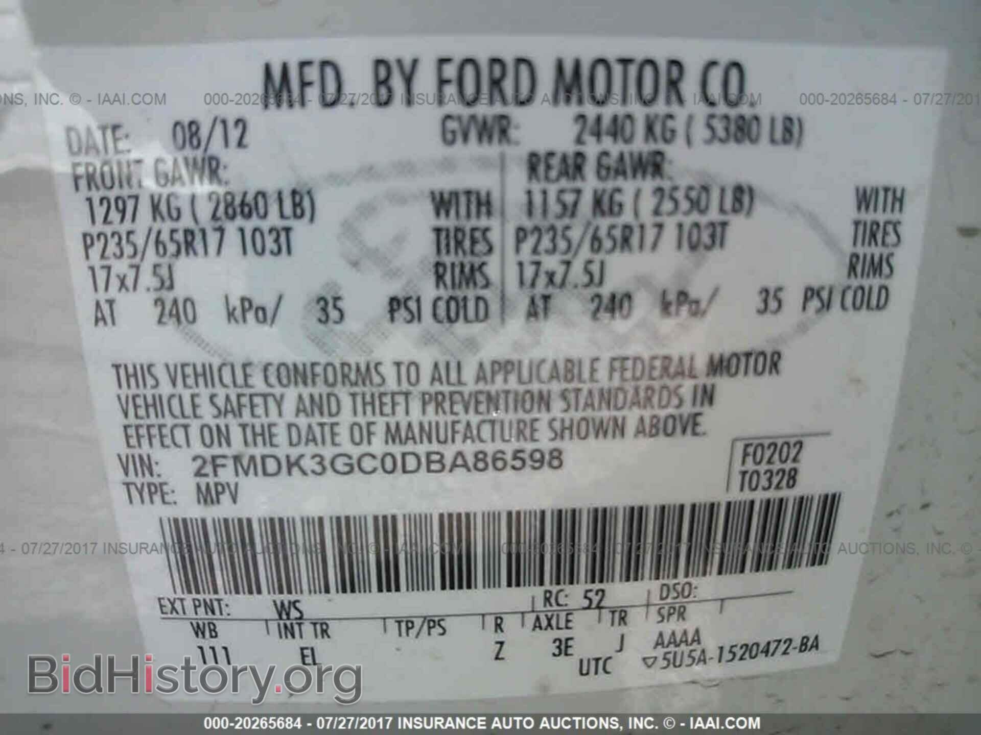 2013 Ford Edge - VIN: 2FMDK3GC0DBA86598 - Photo 9