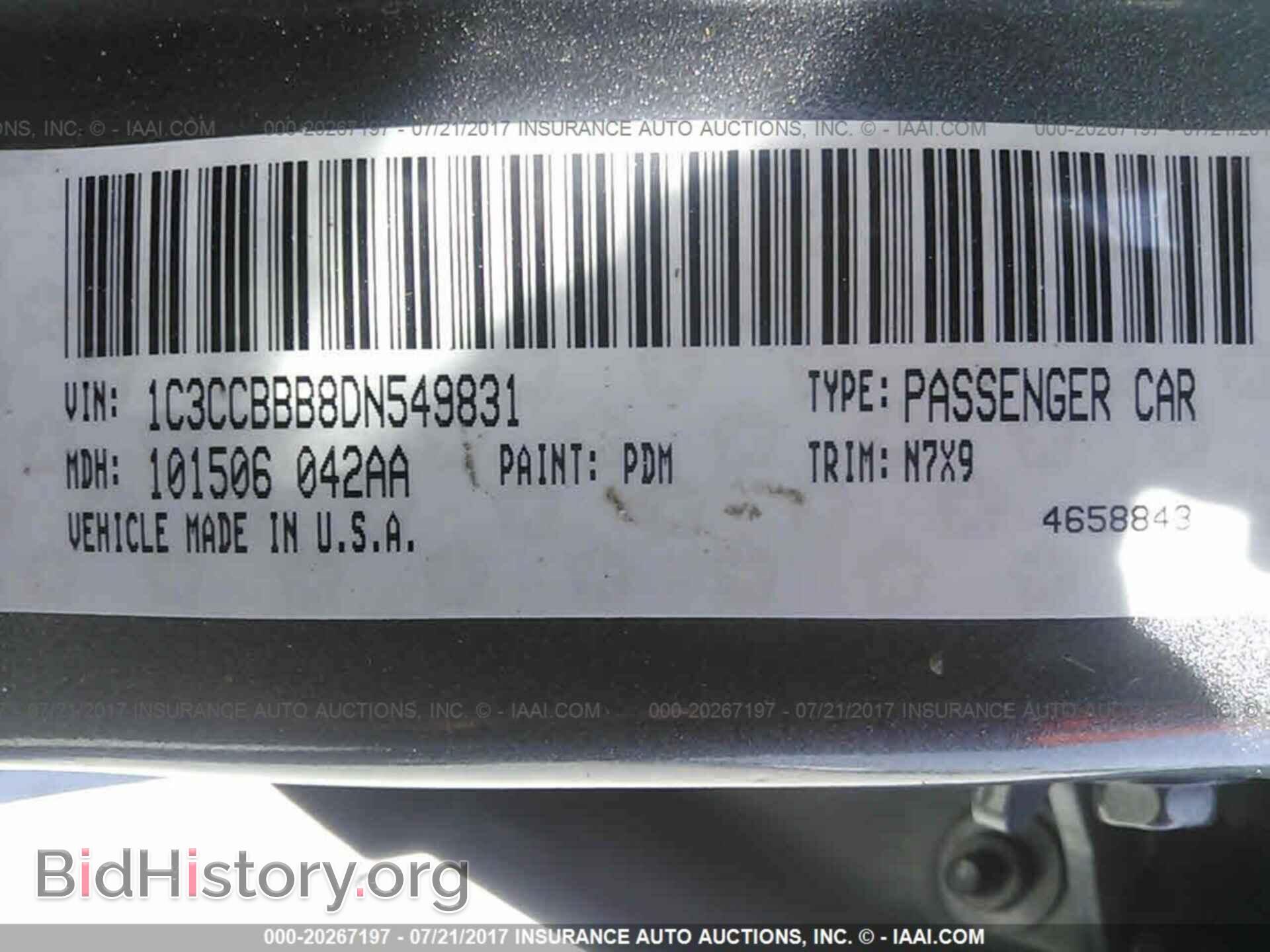 2013 Chrysler 200 - VIN: 1C3CCBBB8DN549831 - Photo 9