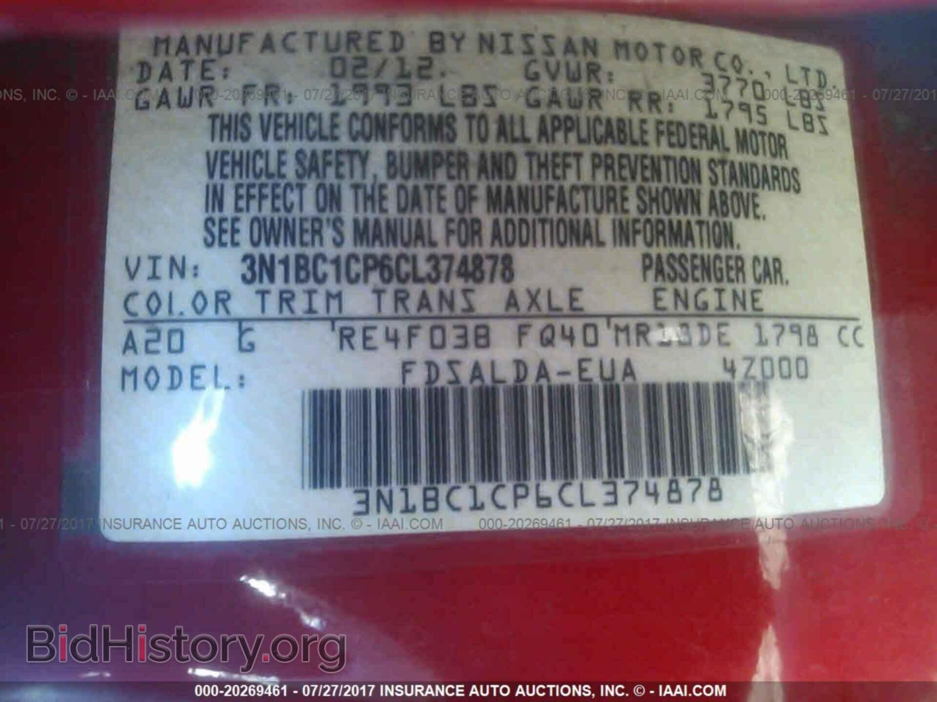 2012 Nissan Versa - VIN: 3N1BC1CP6CL374878 - Photo 9