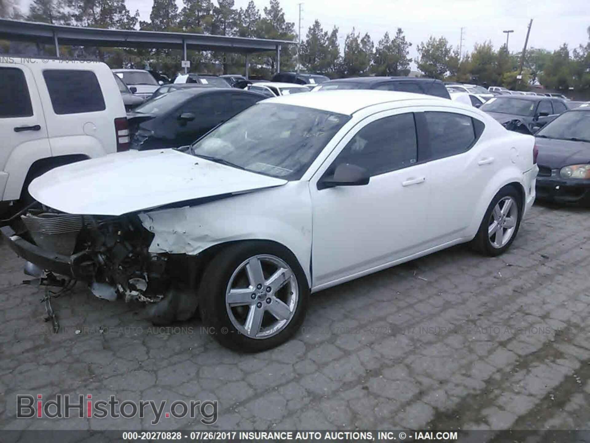 2013 Dodge Avenger - VIN: 1C3CDZAB2DN566390 - Фото 2