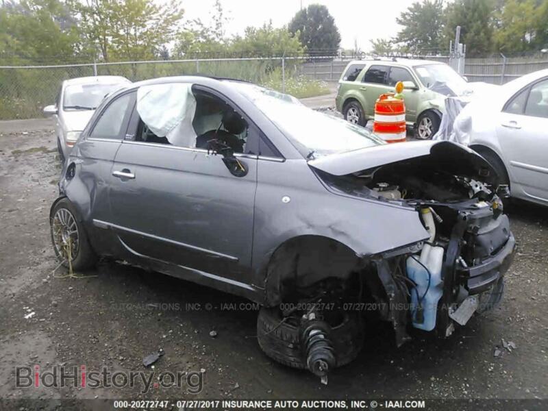 2012 Fiat 500 (VIN 3C3CFFER8CT100817) — photo 1 of 10, IAAI, damage: front & rear
