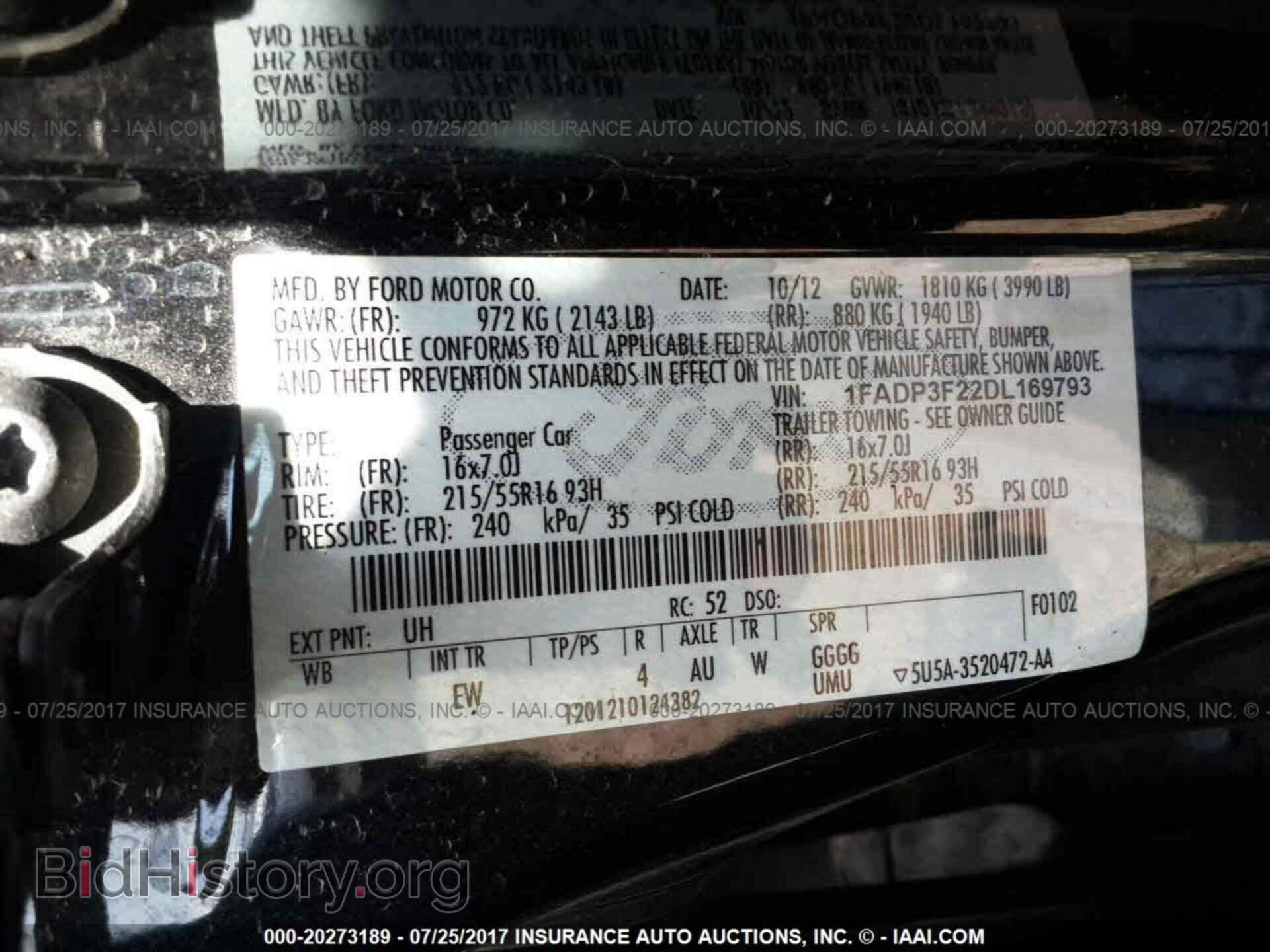 2013 Ford Focus - VIN: 1FADP3F22DL169793 - Фото 9