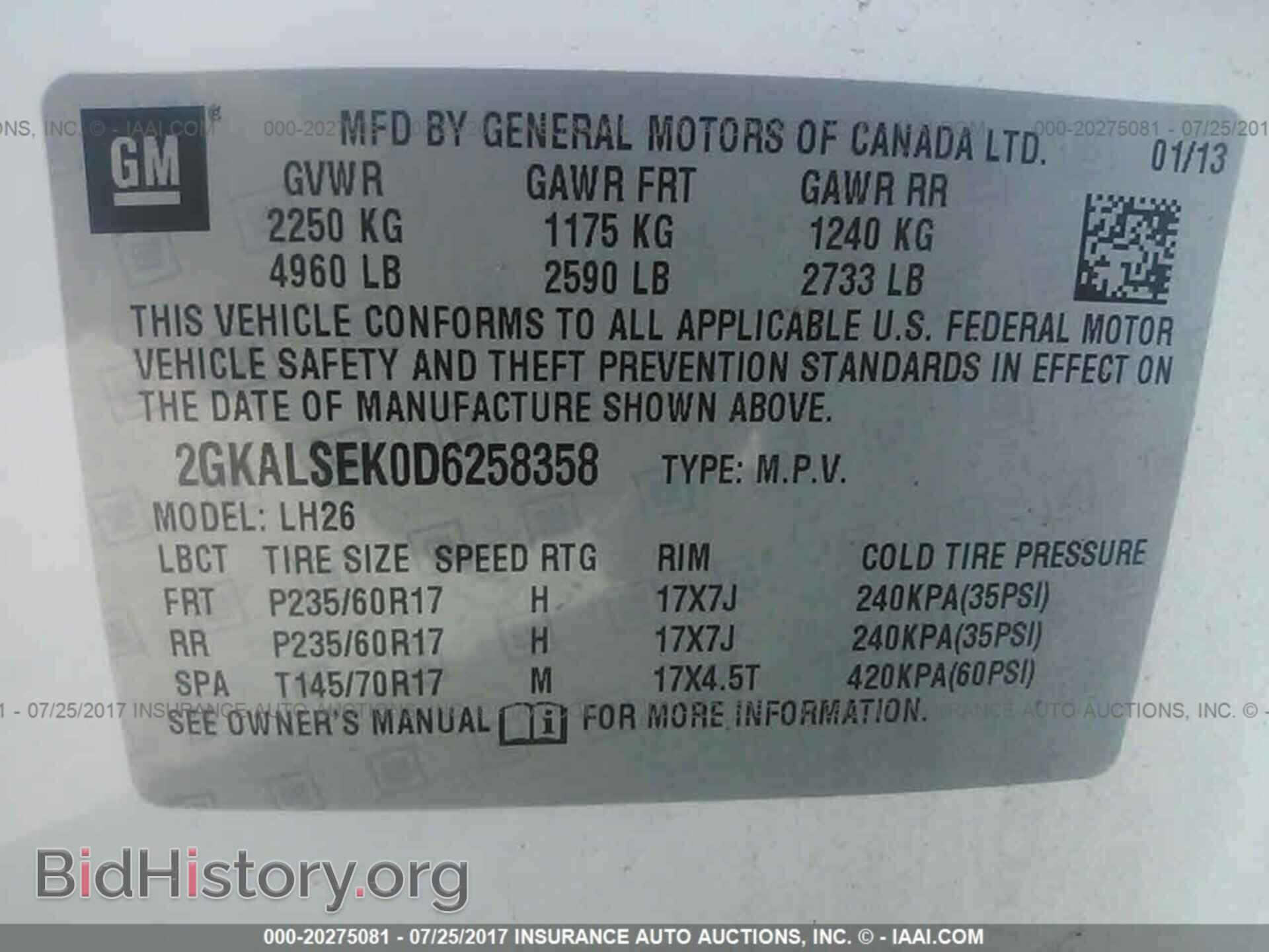 2013 Gmc Terrain - VIN: 2GKALSEK0D6258358 - Photo 9