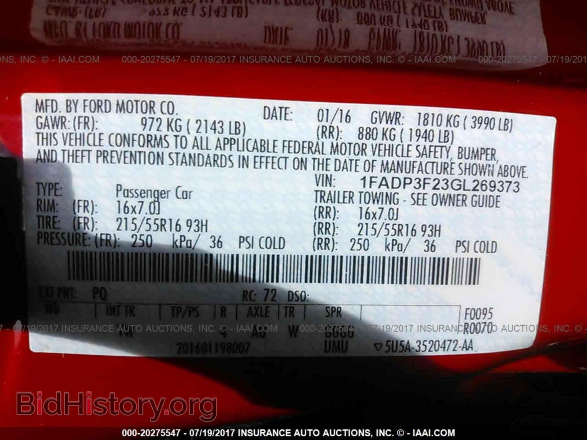2016 Ford Focus - VIN: 1FADP3F23GL269373 - Фото 9