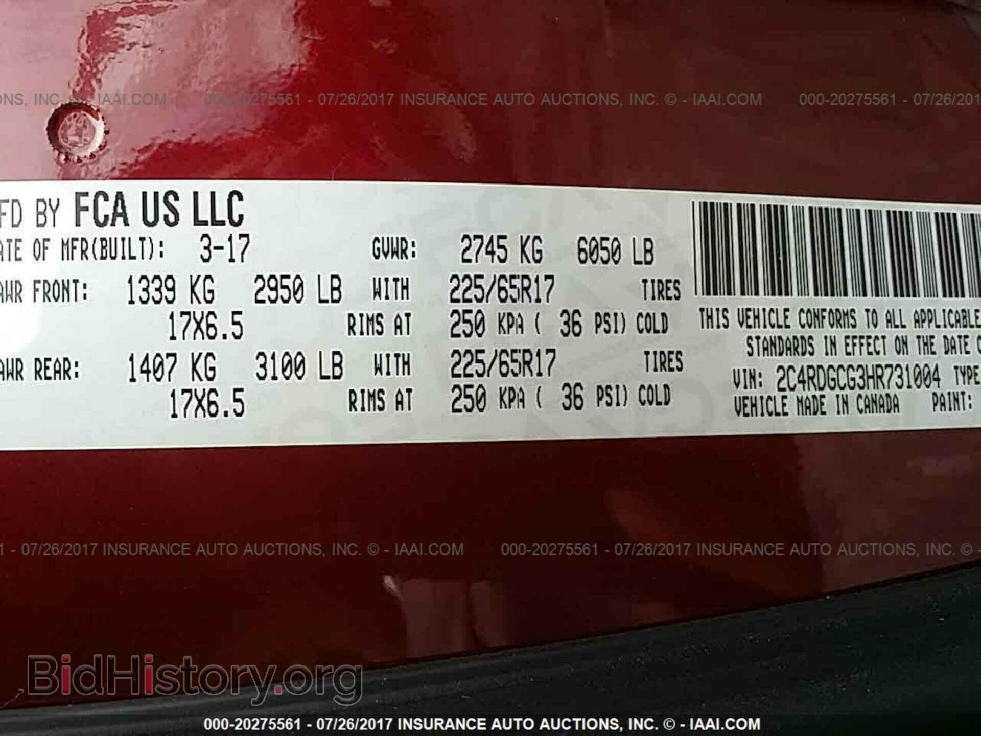 2017 Dodge Grand caravan - VIN: 2C4RDGCG3HR731004 - Фото 9