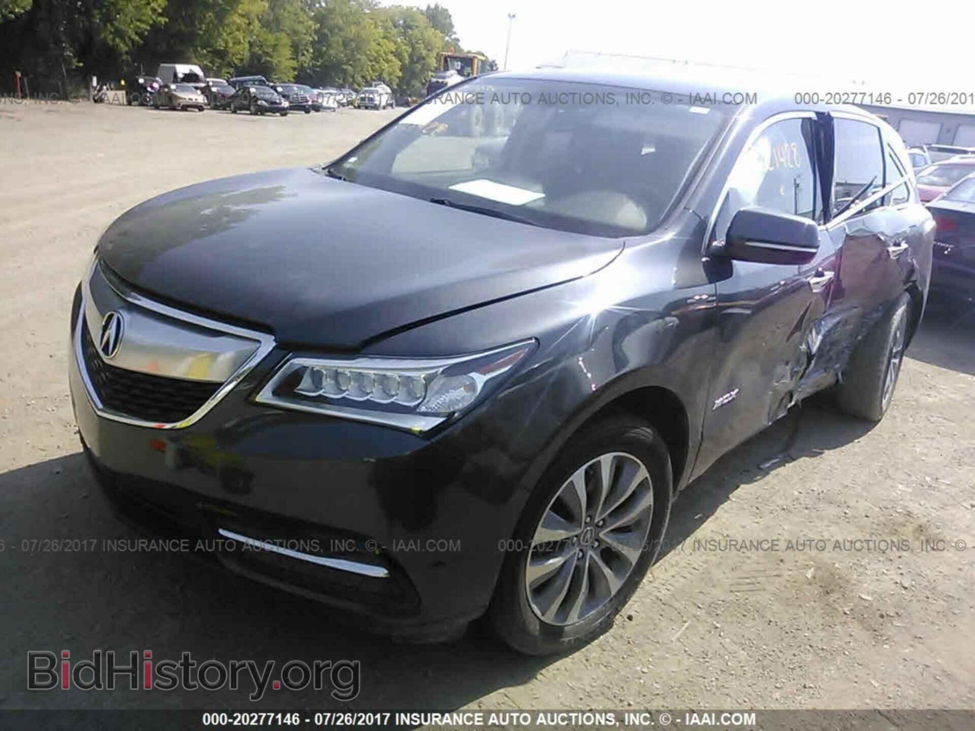 2014 Acura Mdx - VIN: 5FRYD4H42EB021428 - Фото 2