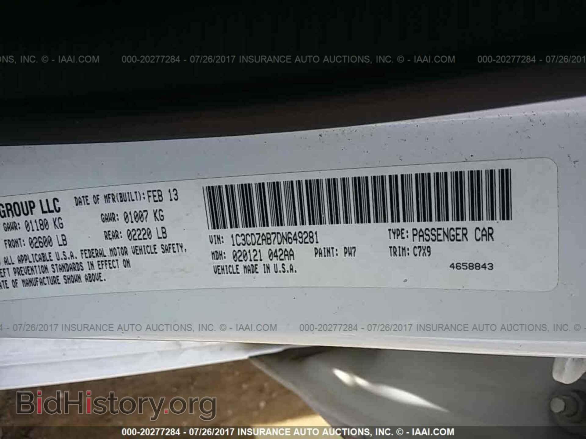 2013 Dodge Avenger - VIN: 1C3CDZAB7DN649281 - Photo 9