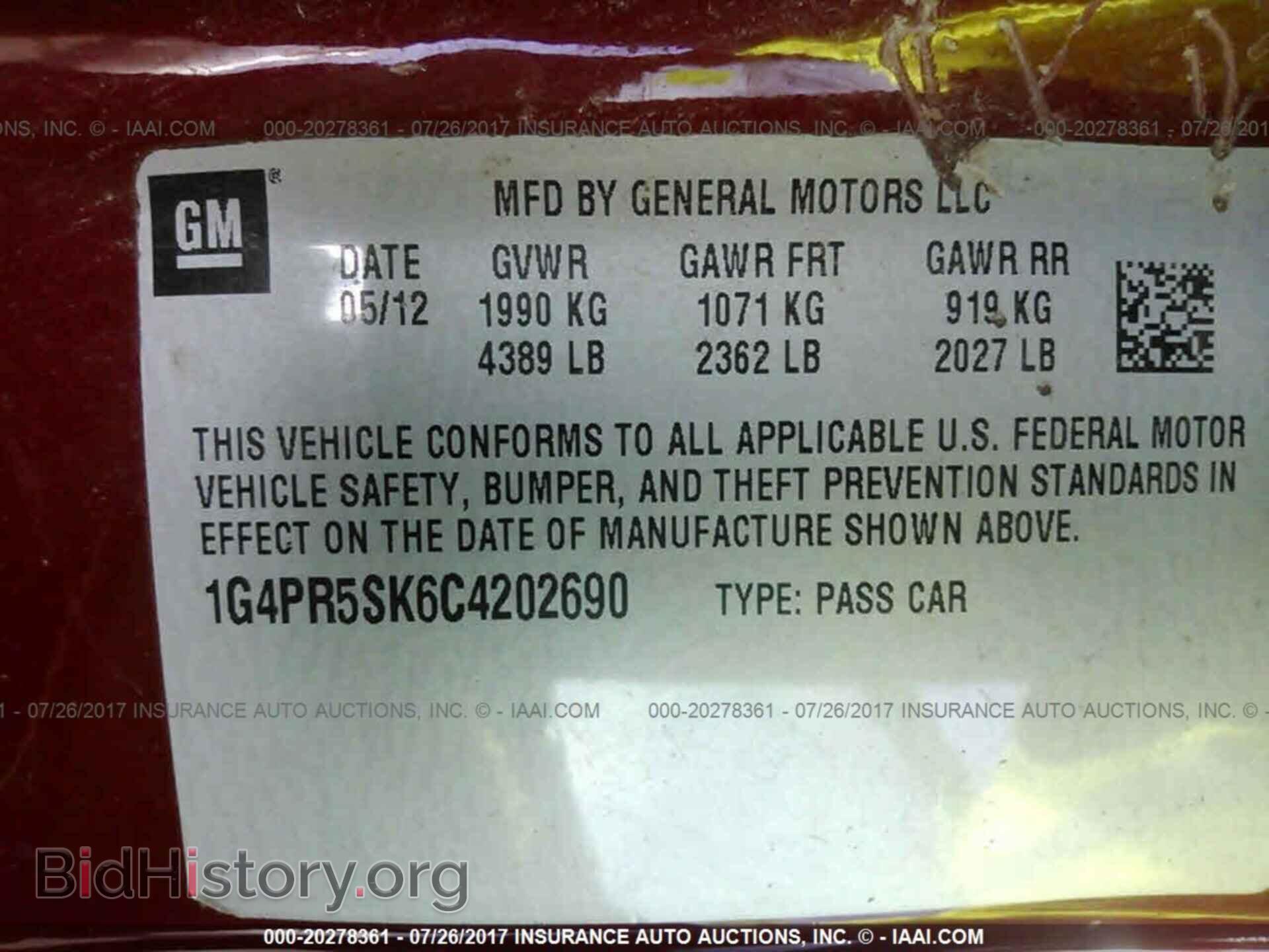 2012 Buick Verano - VIN: 1G4PR5SK6C4202690 - Photo 9