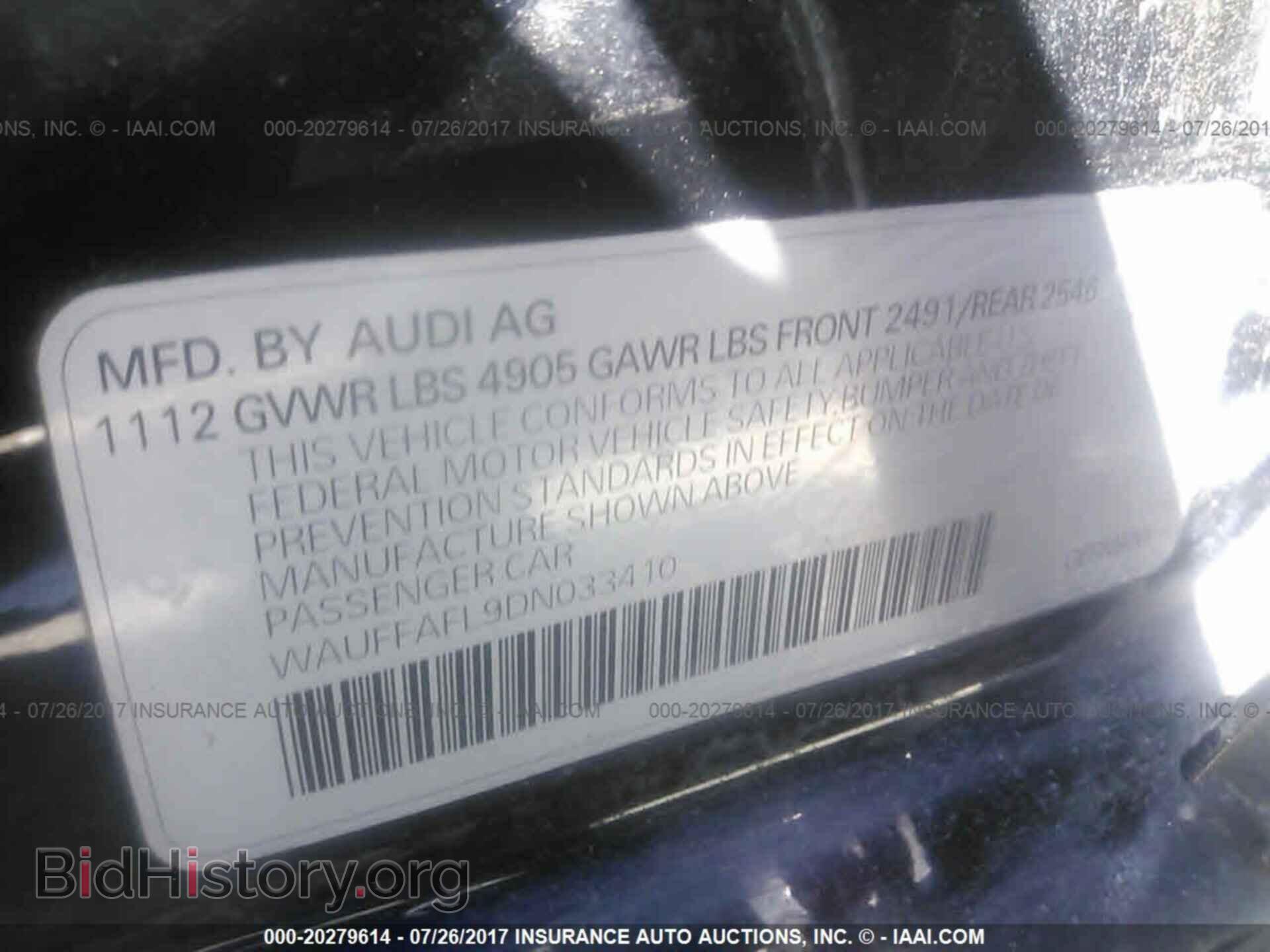 2013 Audi A4 - VIN: WAUFFAFL9DN033410 - Photo 9