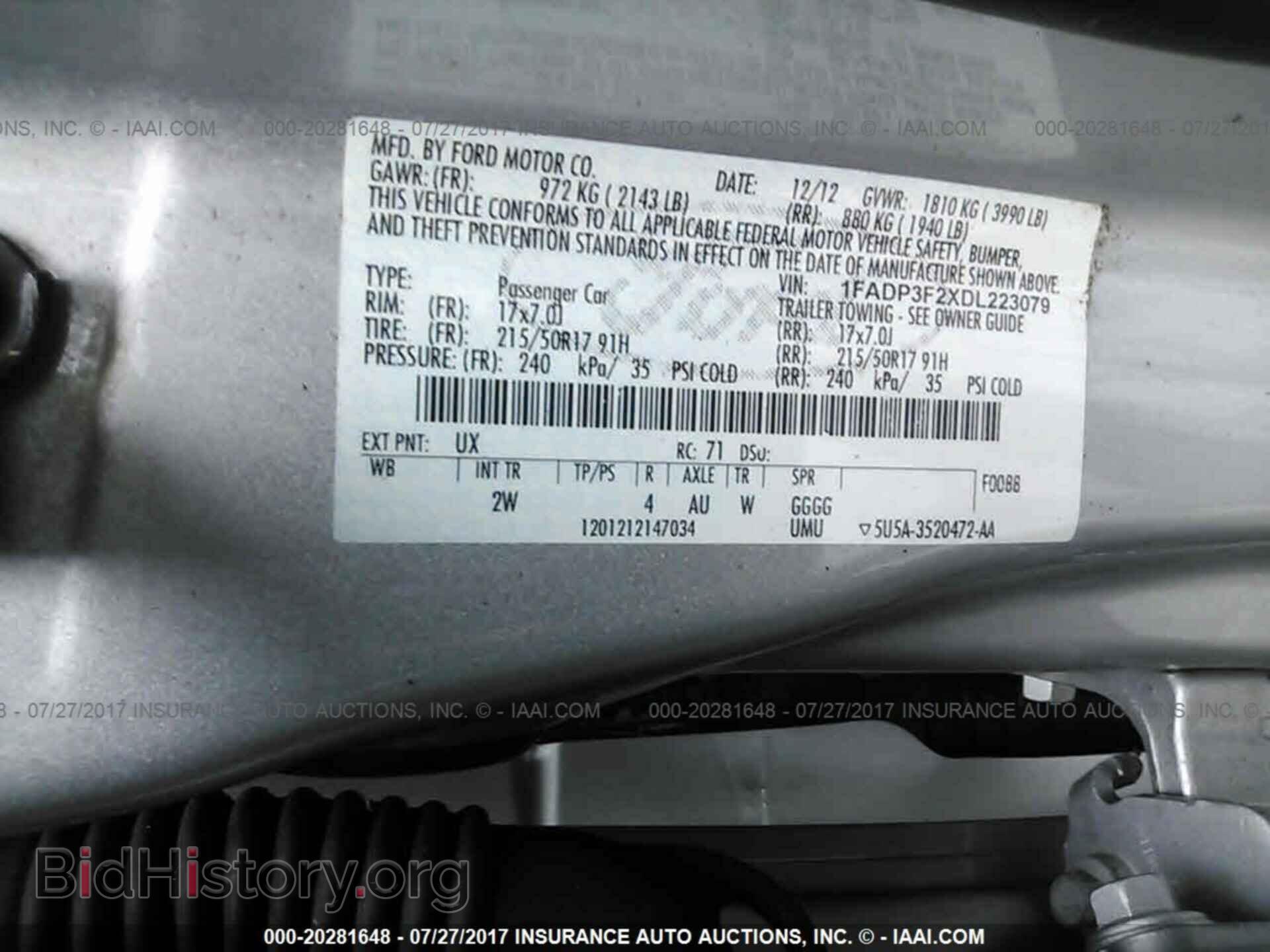 2013 Ford Focus - VIN: 1FADP3F2XDL223079 - Фото 9
