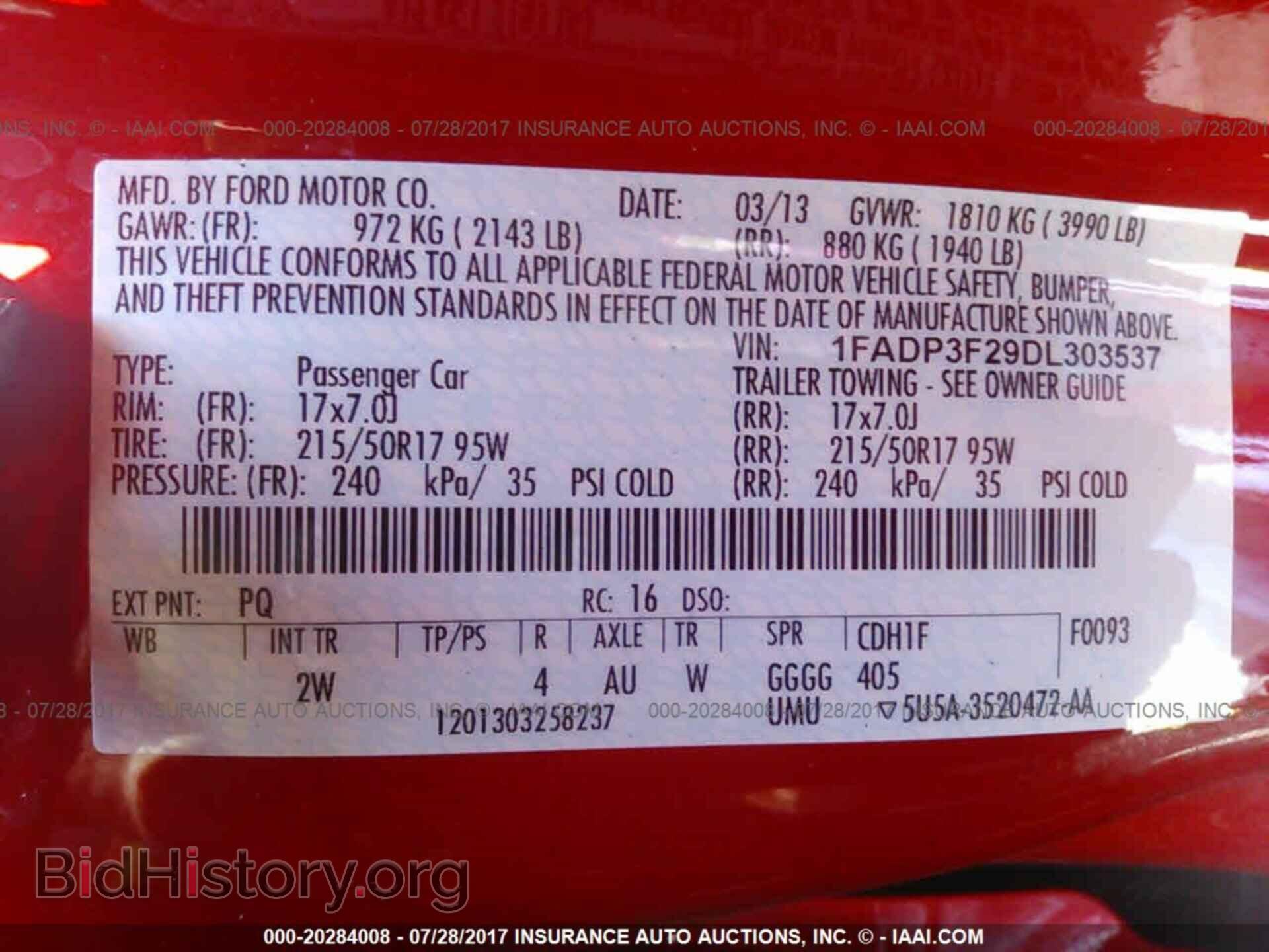 2013 Ford Focus - VIN: 1FADP3F29DL303537 - Фото 9