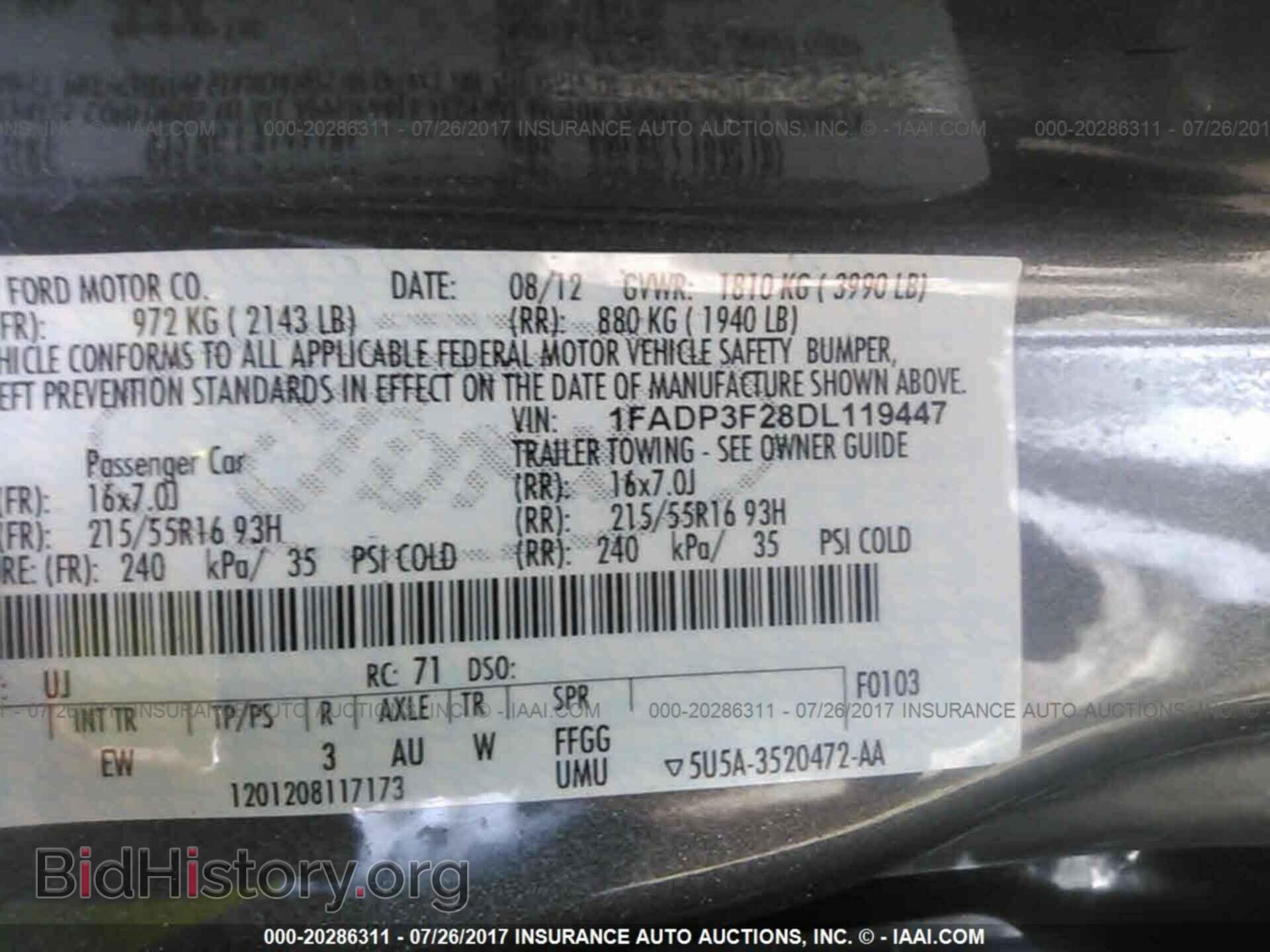 2013 Ford Focus - VIN: 1FADP3F28DL119447 - Фото 9