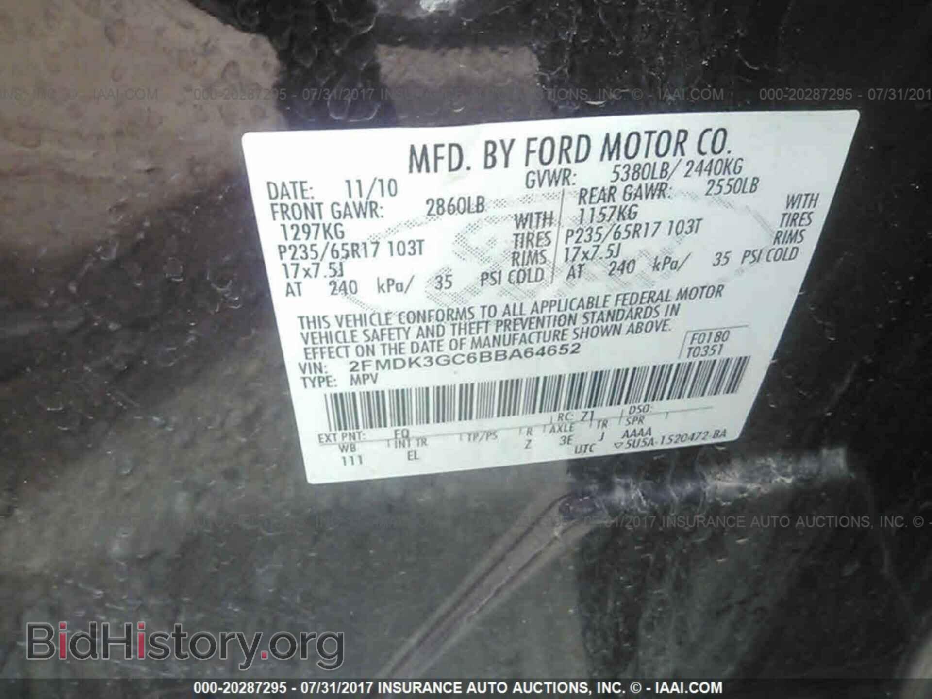 2011 Ford Edge - VIN: 2FMDK3GC6BBA64652 - Фото 9