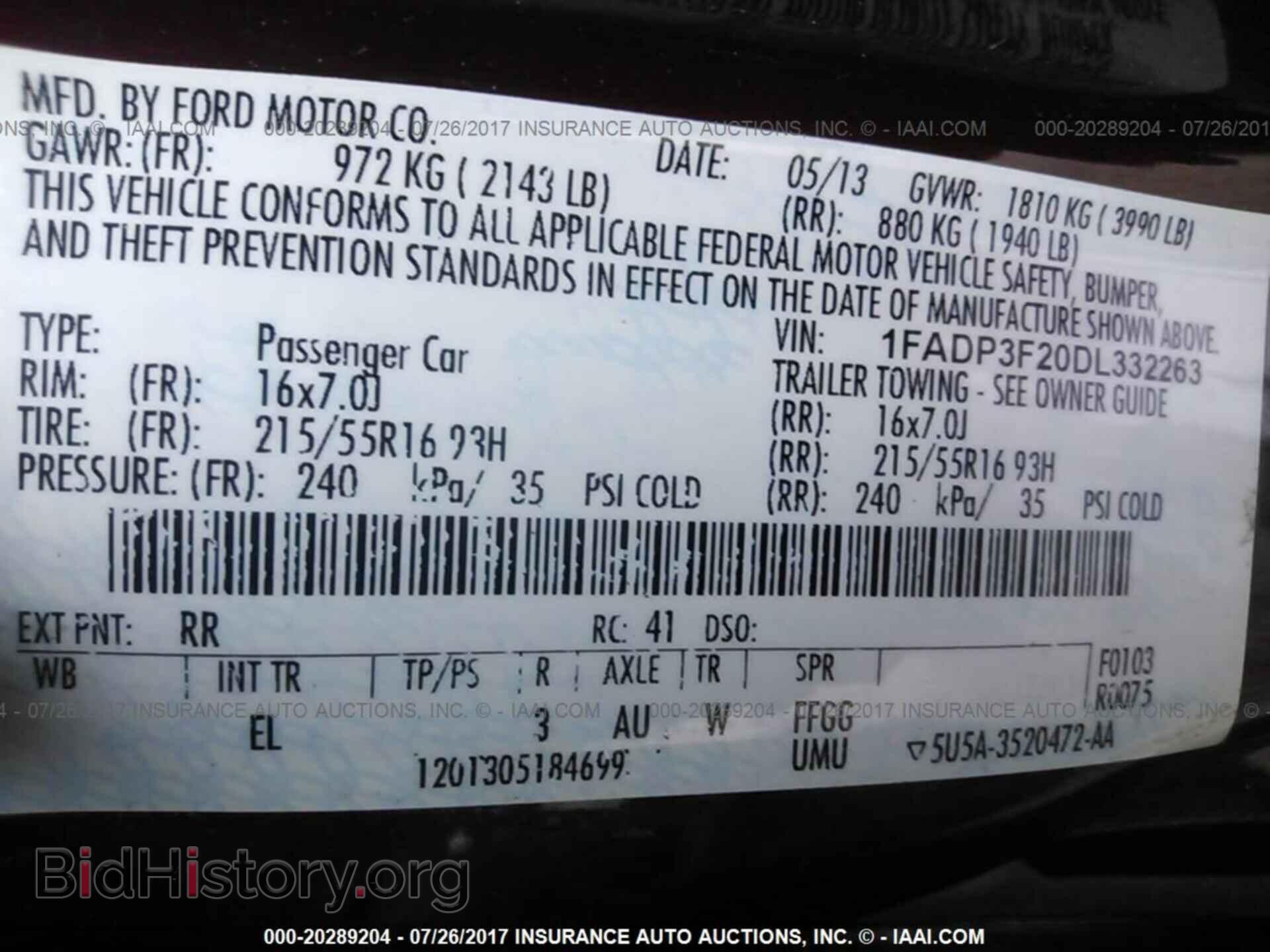 2013 Ford Focus - VIN: 1FADP3F20DL332263 - Фото 9