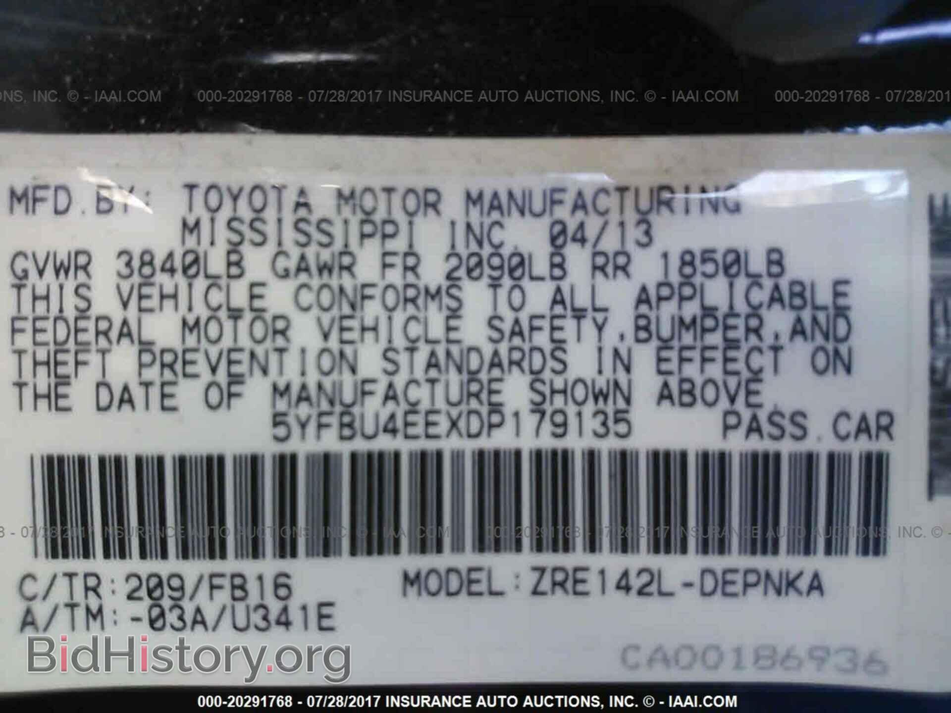 2013 Toyota Corolla - VIN: 5YFBU4EEXDP179135 - Photo 9