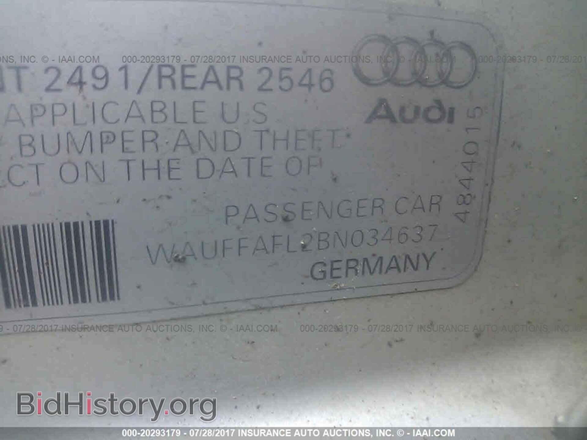 2011 Audi A4 - VIN: WAUFFAFL2BN034637 - Photo 9