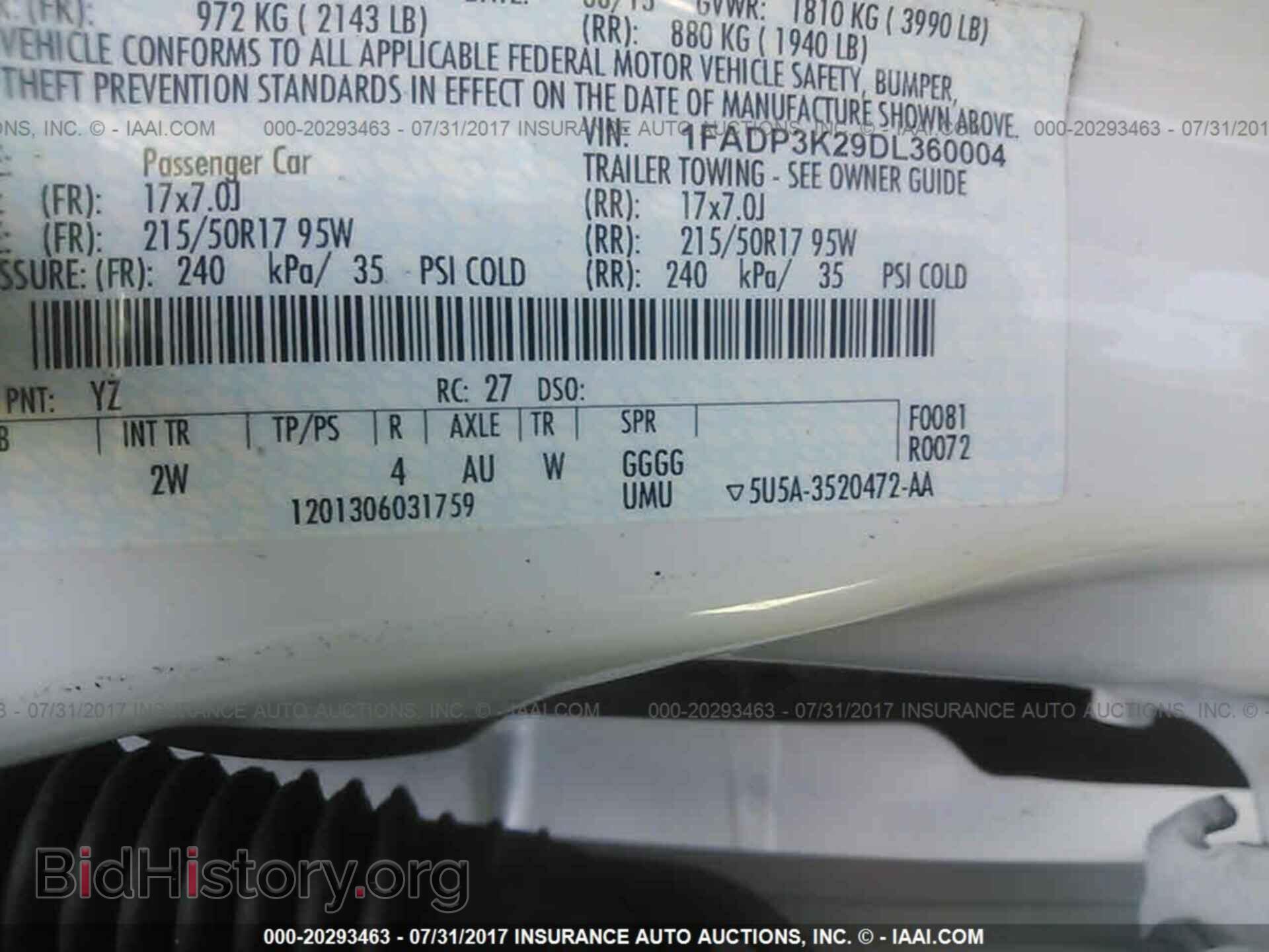 2013 Ford Focus - VIN: 1FADP3K29DL360004 - Фото 9