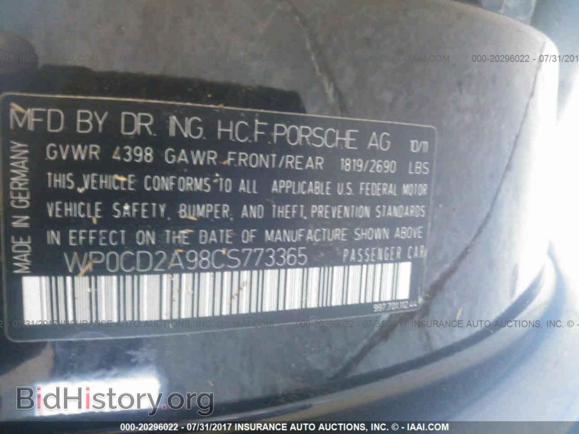 2012 Porsche 911 - VIN: WP0CD2A98CS773365 - Photo 9