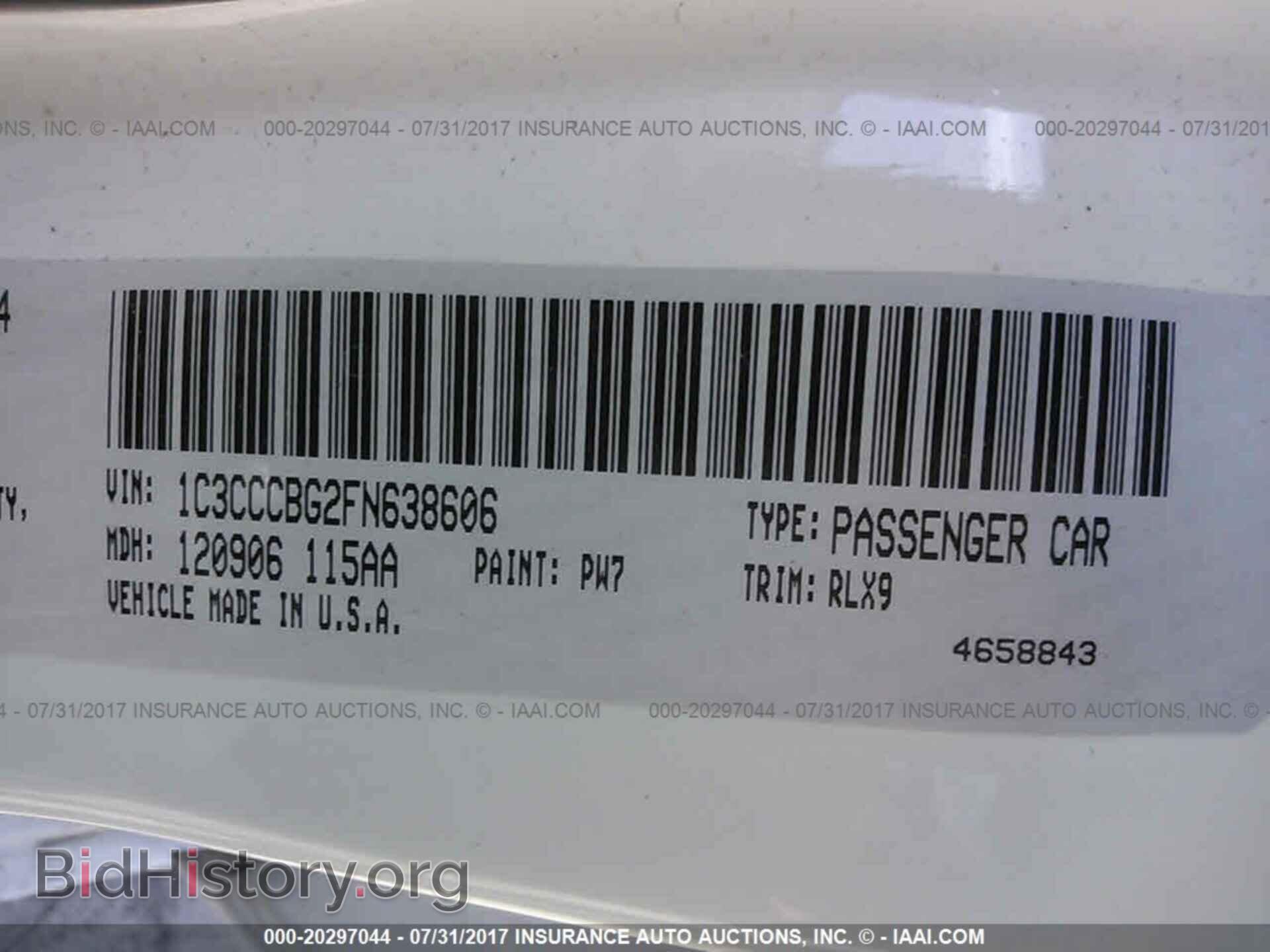 2015 Chrysler 200 - VIN: 1C3CCCBG2FN638606 - Photo 9