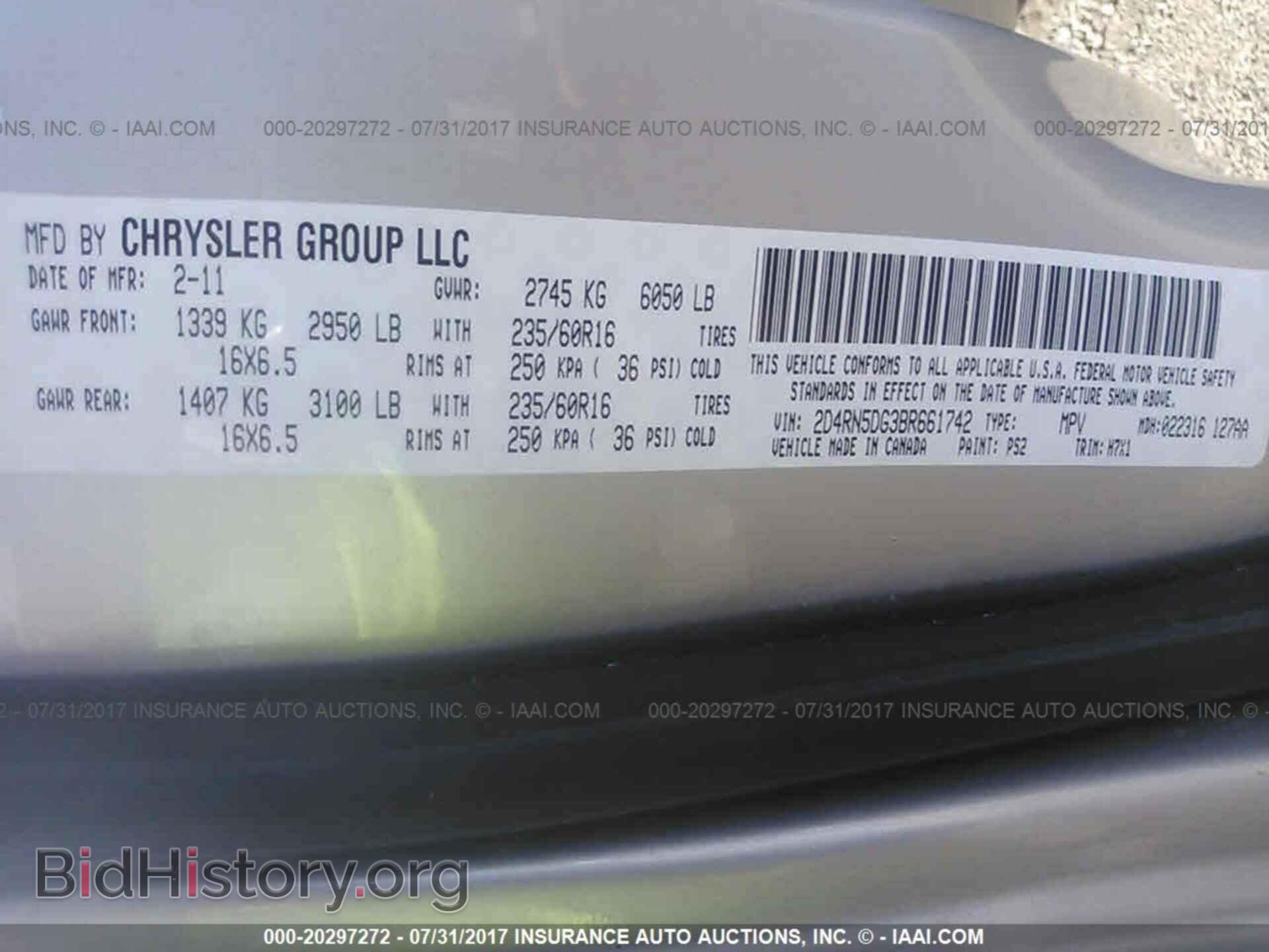 2011 Dodge Grand caravan - VIN: 2D4RN5DG3BR661742 - Фото 9