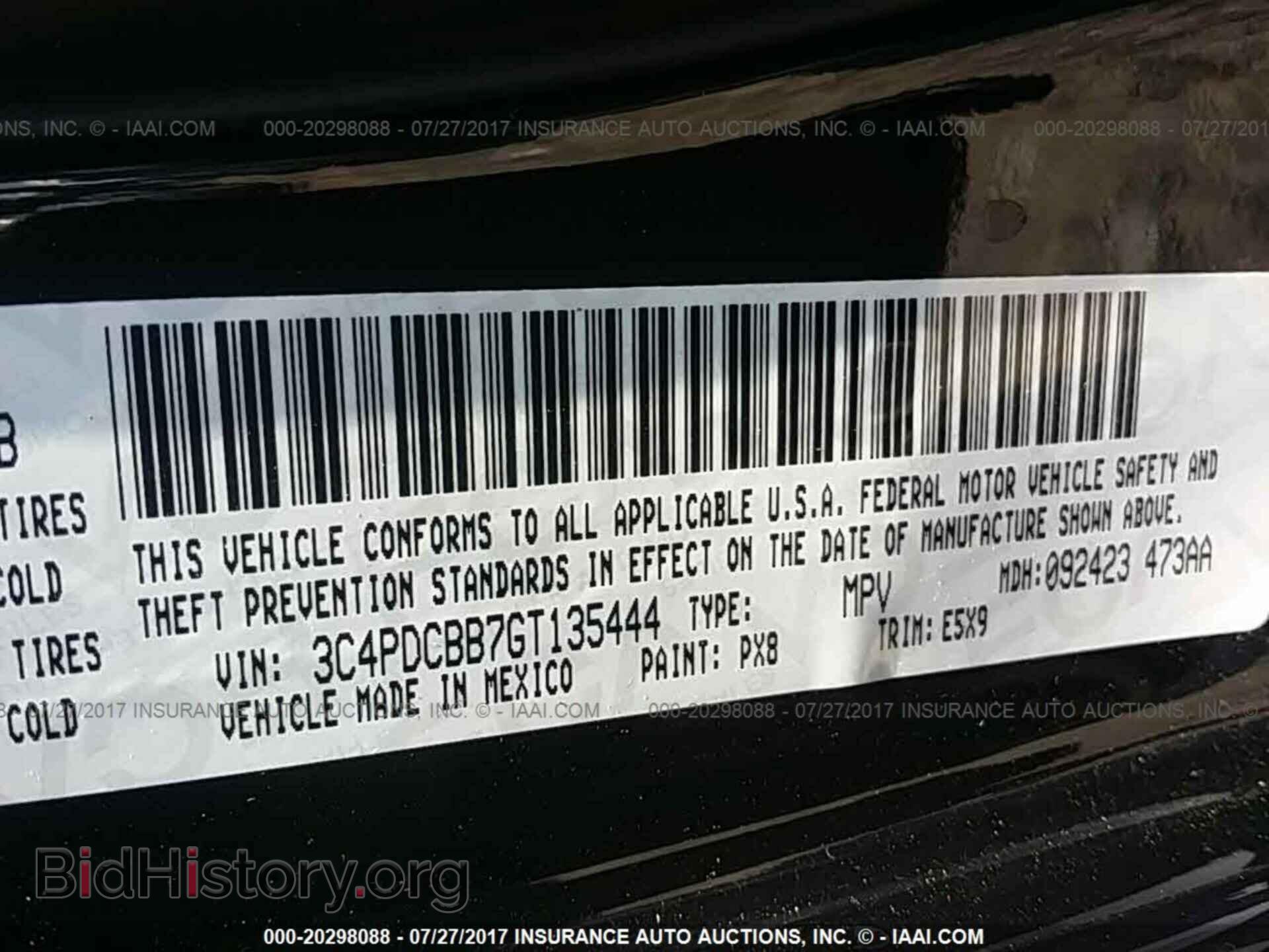 2016 Dodge Journey - VIN: 3C4PDCBB7GT135444 - Photo 9