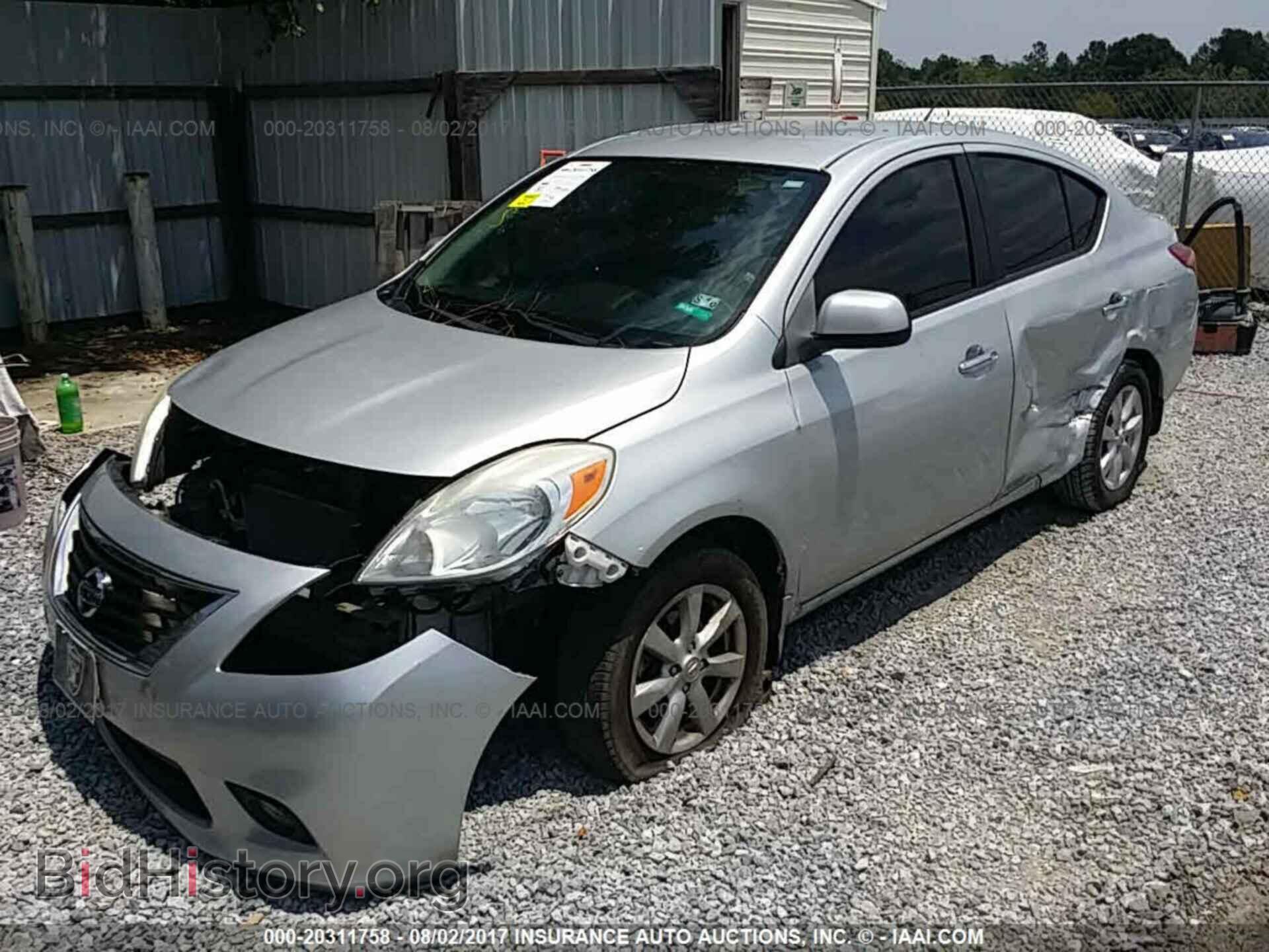 2012 Nissan Versa - VIN: 3N1CN7AP0CL834640 - Фото 2