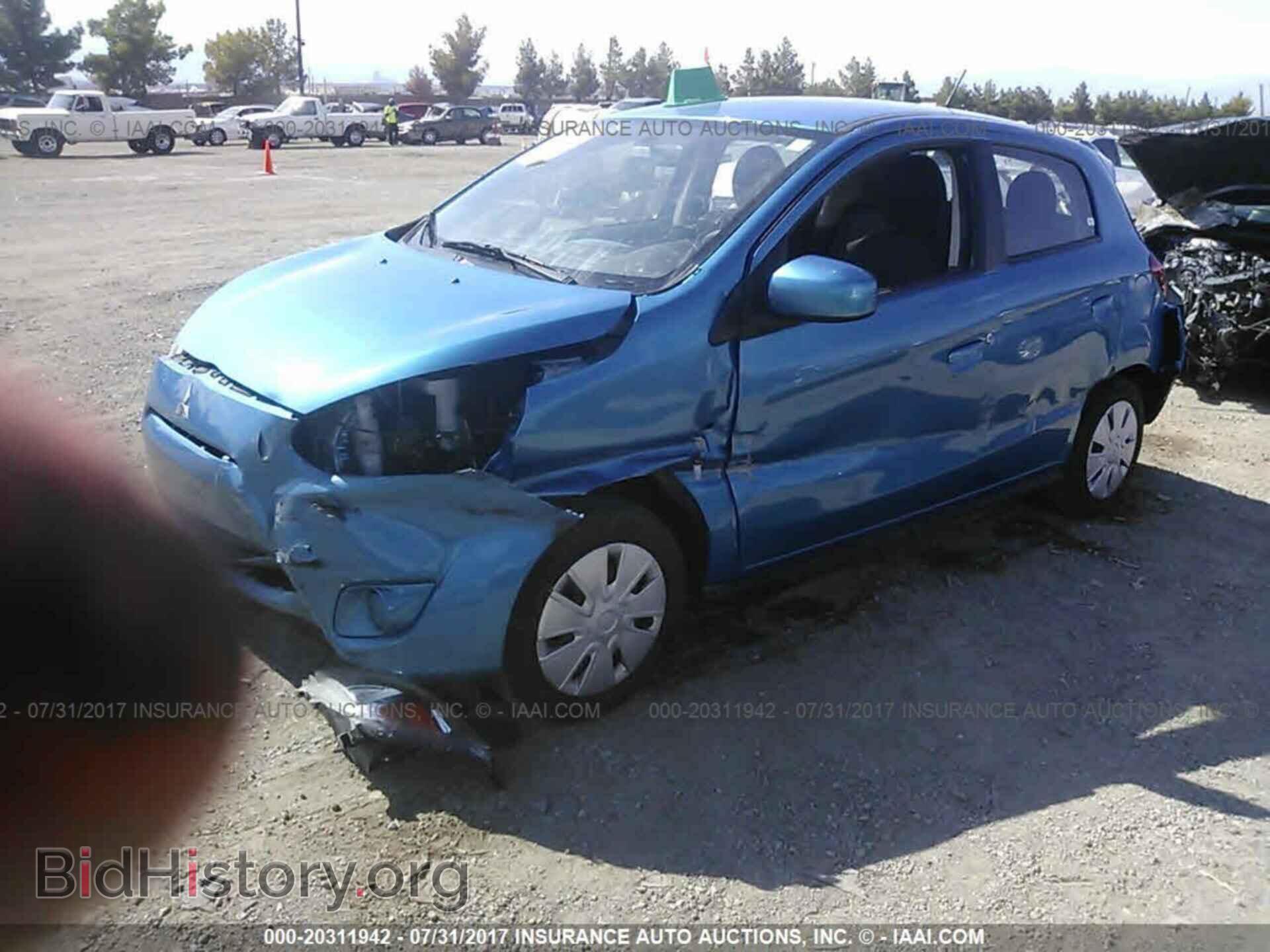 2015 Mitsubishi Mirage - VIN: ML32A3HJ5FH044514 - Фото 2