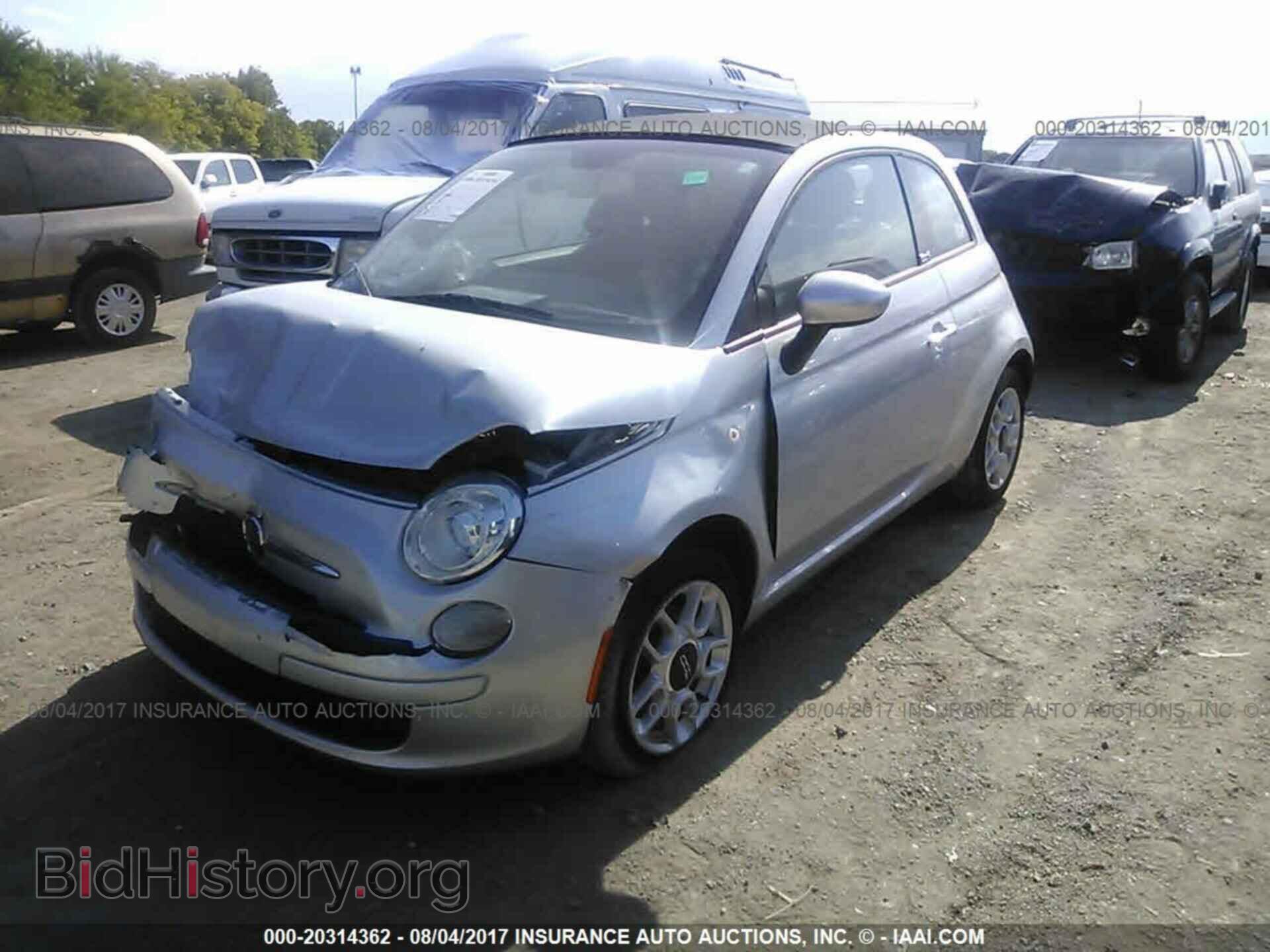2012 Fiat 500 - VIN: 3C3CFFDR3CT351830 - Фото 2
