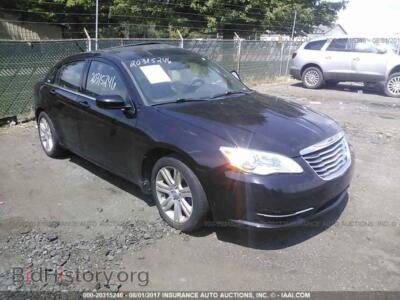 2011 Chrysler 200, черный — VIN 1C3BC1FB2BN608031, IAAI