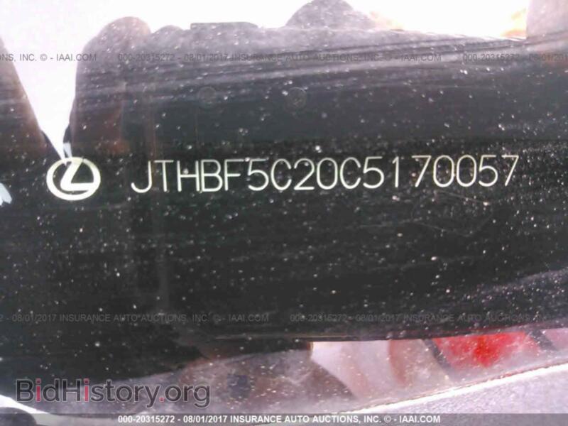 2012 Lexus IS (VIN JTHBF5C20C5170057) — photo 9 of 10