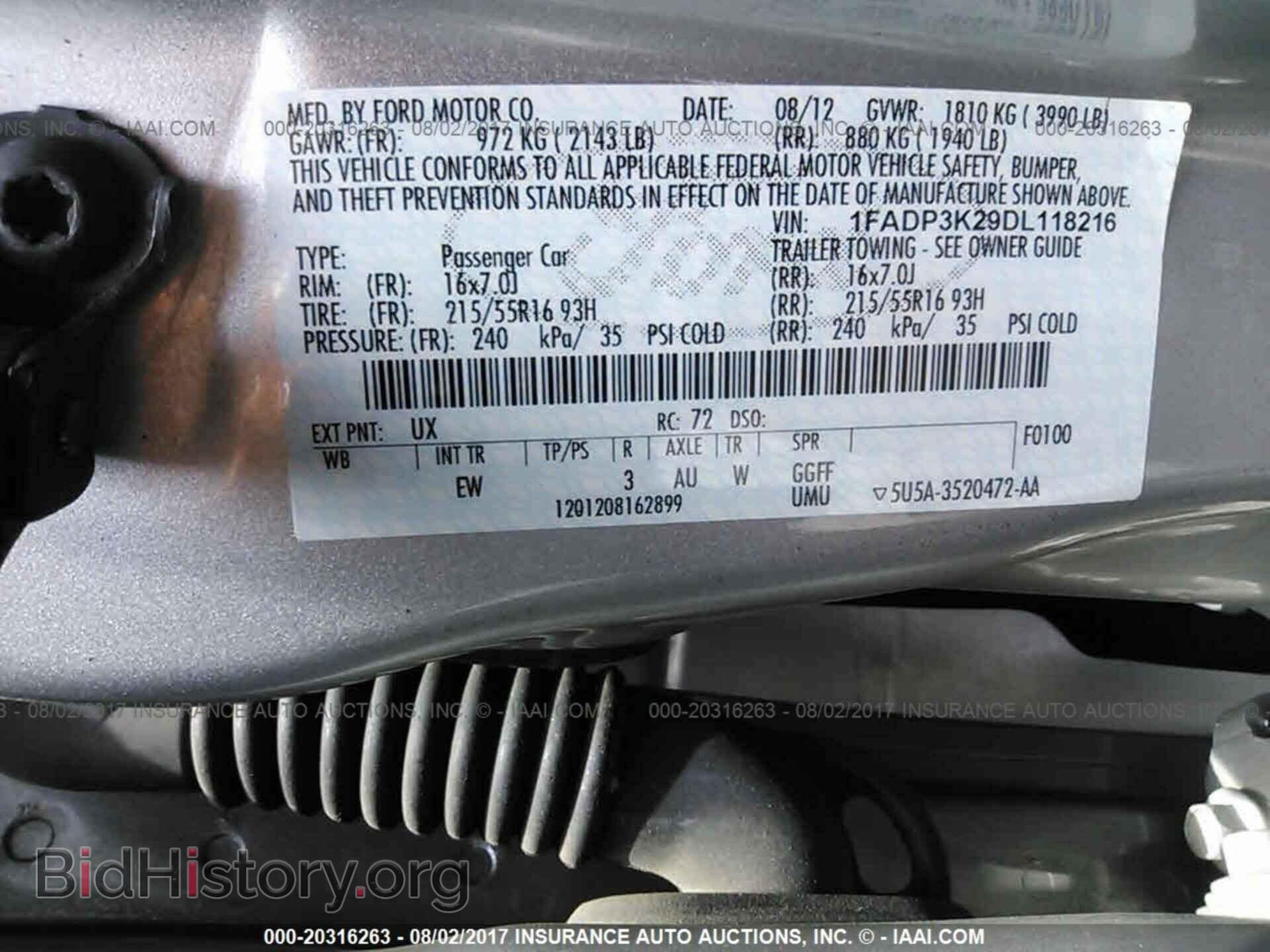2013 Ford Focus - VIN: 1FADP3K29DL118216 - Фото 9