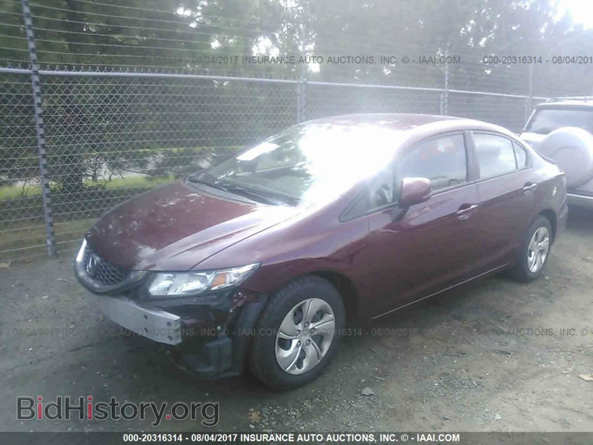 2013 Honda Civic - VIN: 2HGFB2F54DH581492 - Фото 2