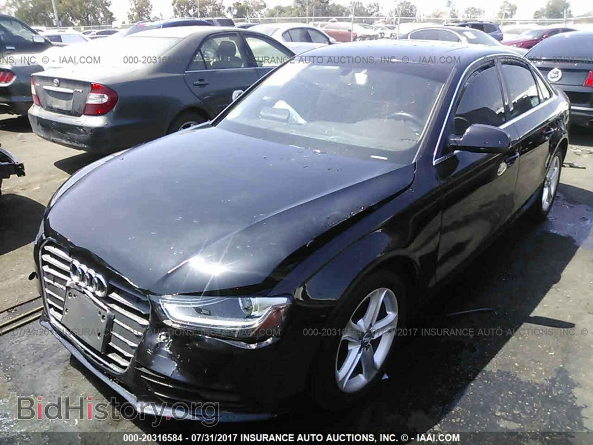 2013 Audi A4 - VIN: WAUAFAFLXDN042384 - Фото 2