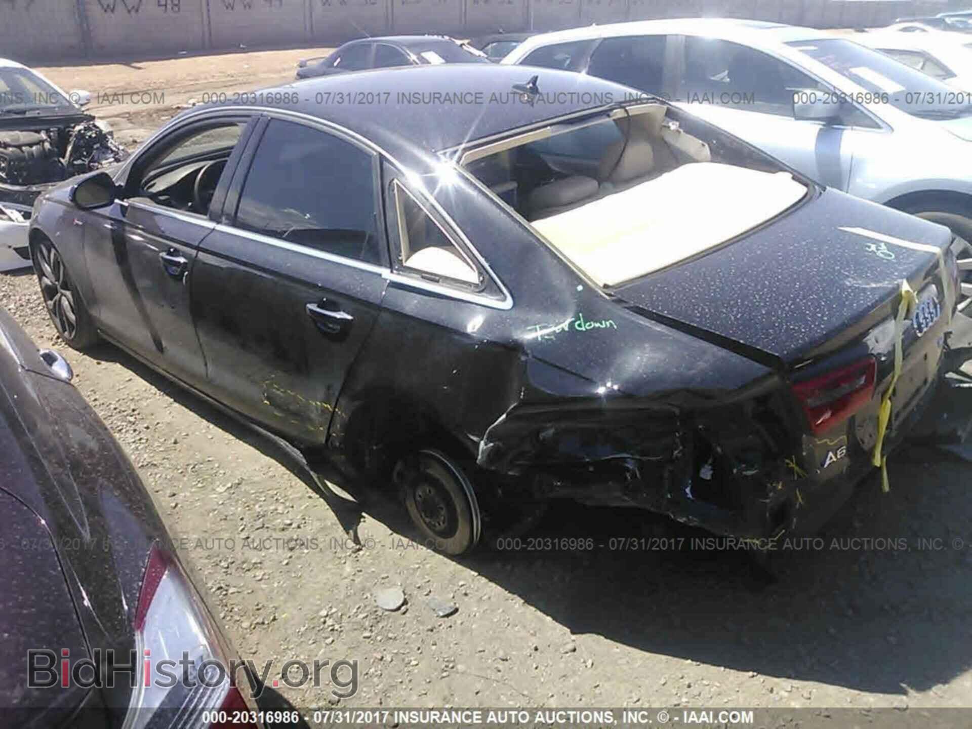 2013 Audi A6 - VIN: WAUGGAFC0DN013323 - Фото 3