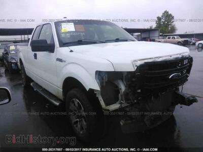 2013 Ford F150, белый — VIN 1FTFX1CF3DFD33372, IAAI