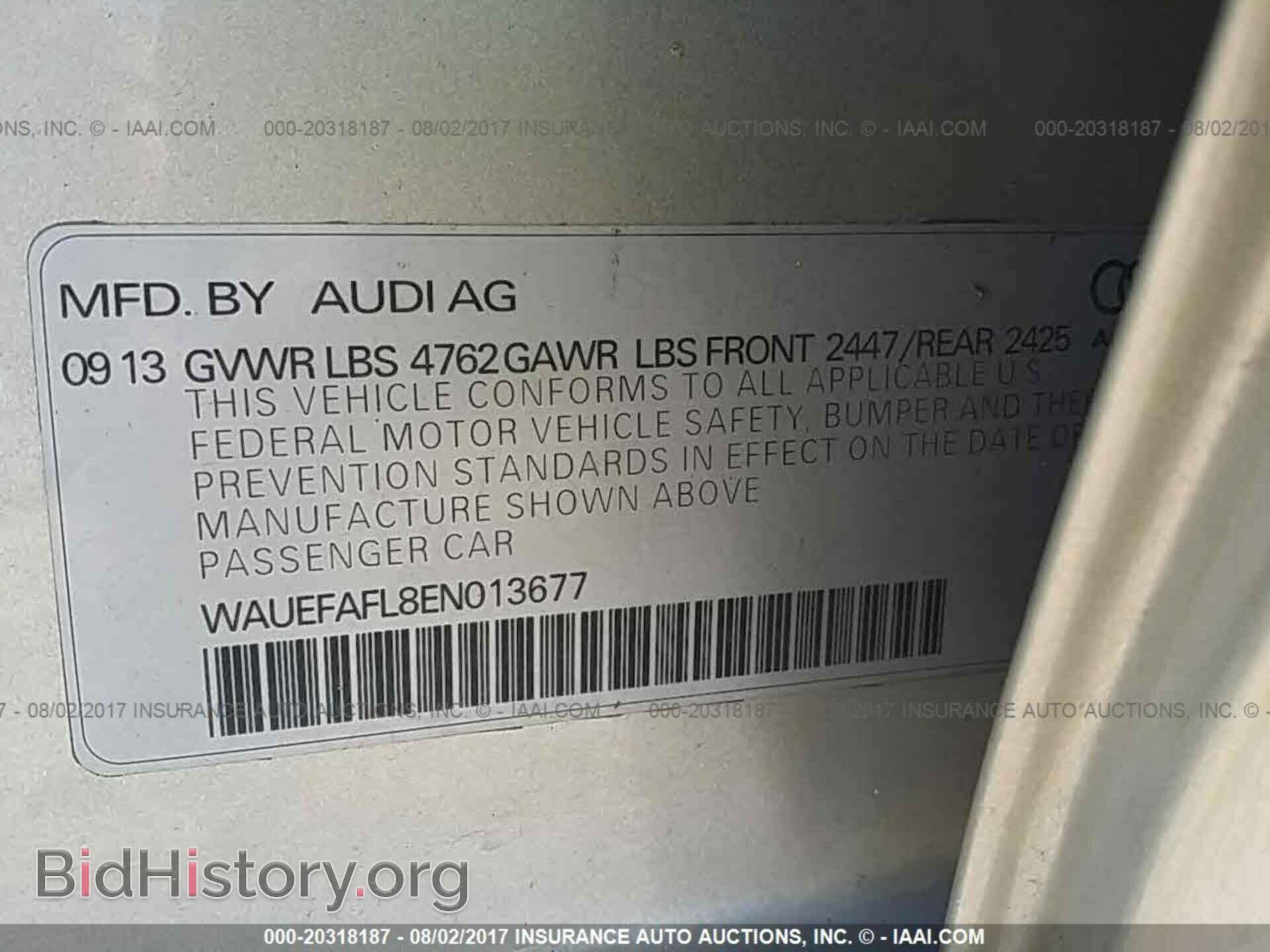2014 Audi A4 - VIN: WAUEFAFL8EN013677 - Photo 9