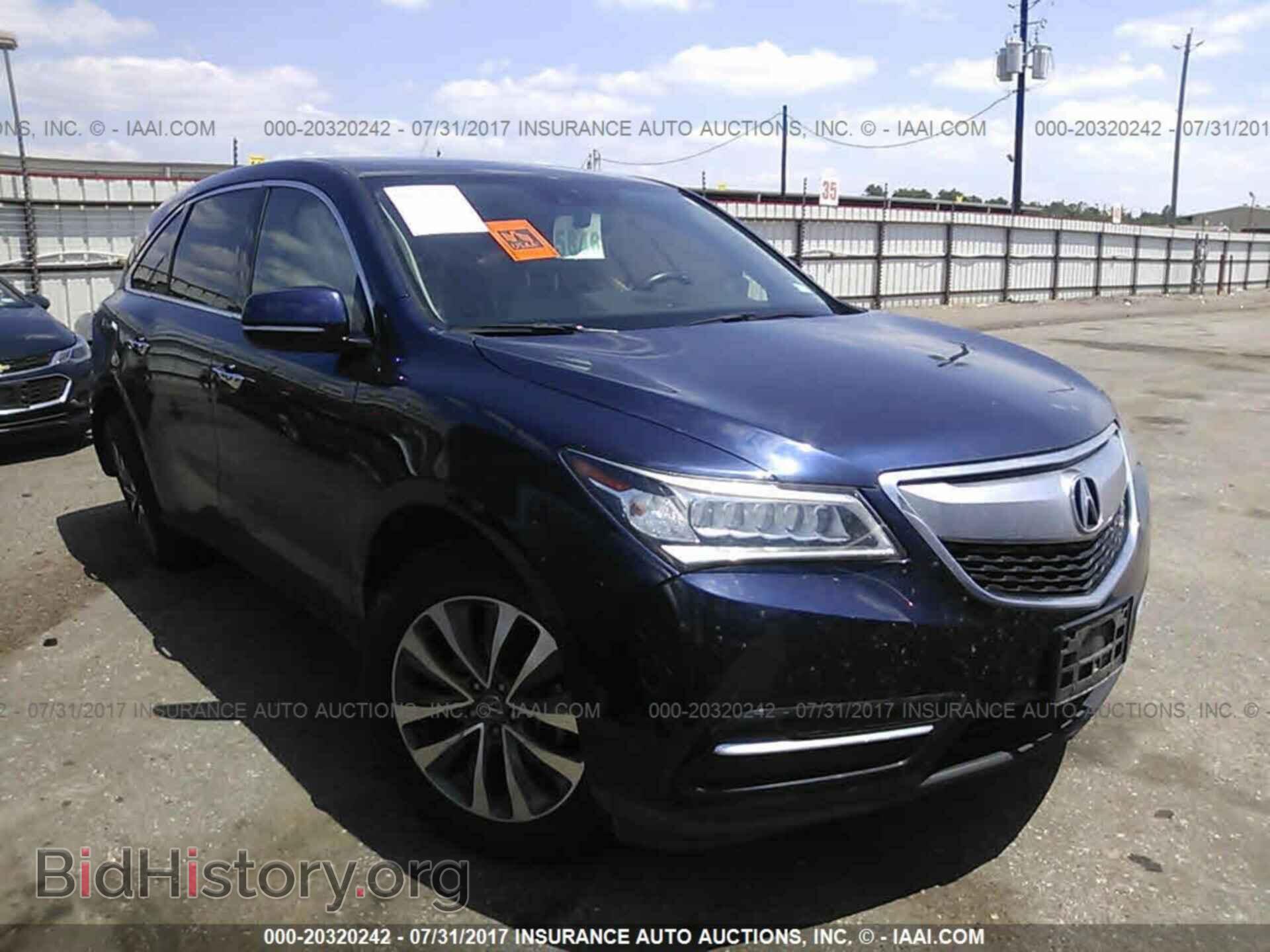 Фотография 5FRYD3H46FB007415 - Acura Mdx 2015