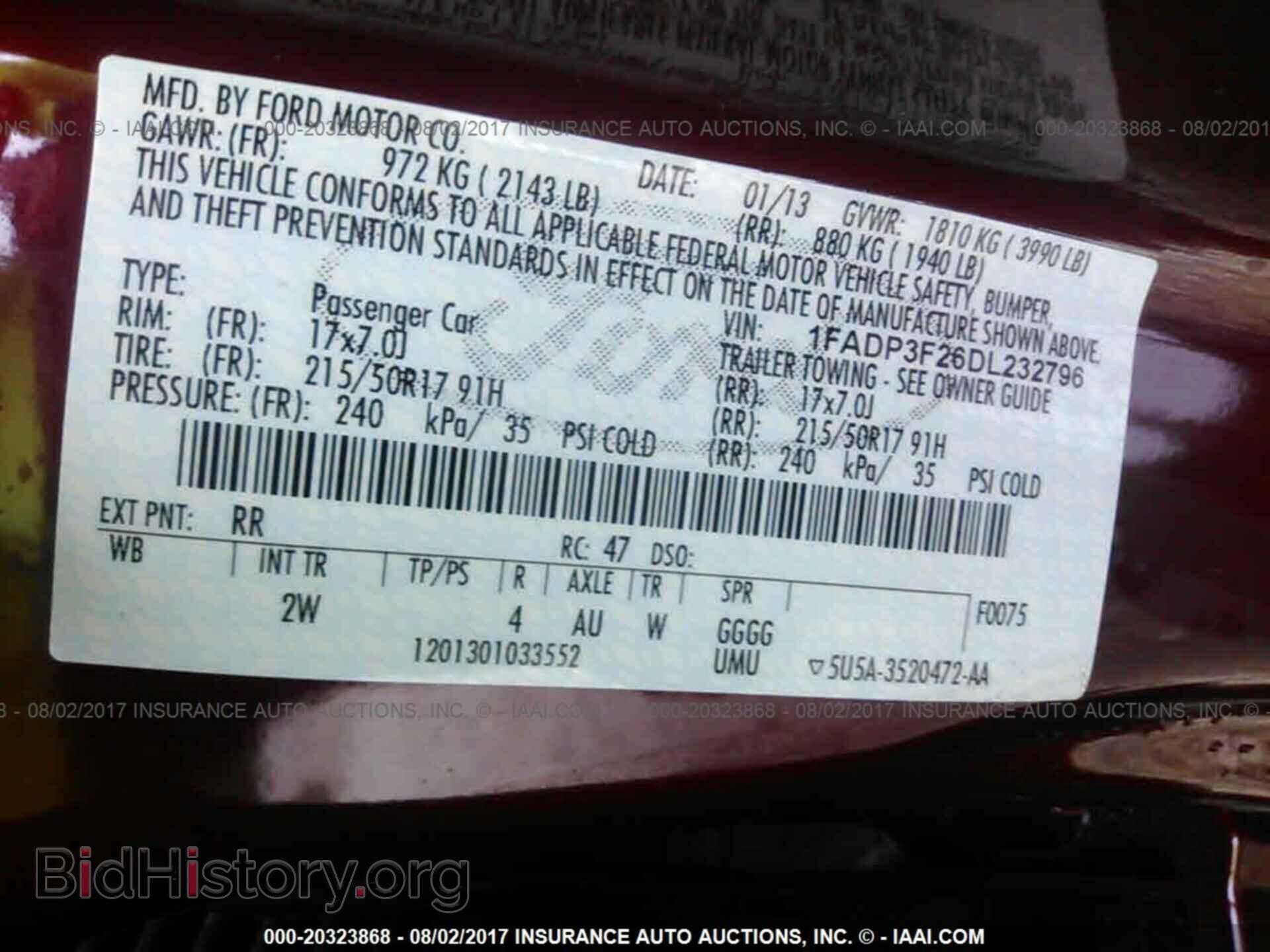 2013 Ford Focus - VIN: 1FADP3F26DL232796 - Фото 9