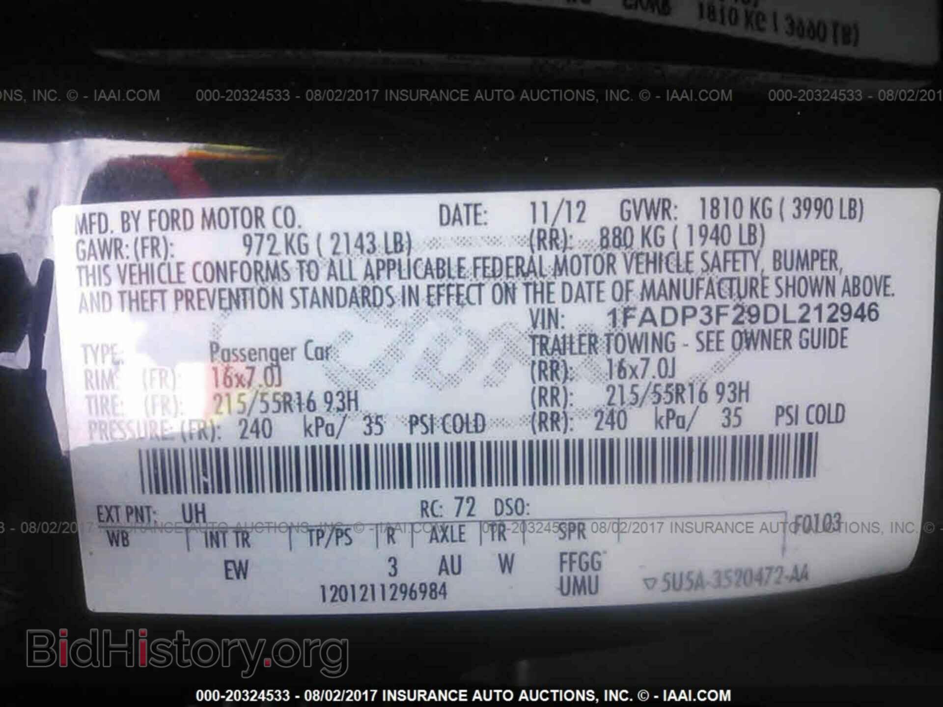 2013 Ford Focus - VIN: 1FADP3F29DL212946 - Фото 9