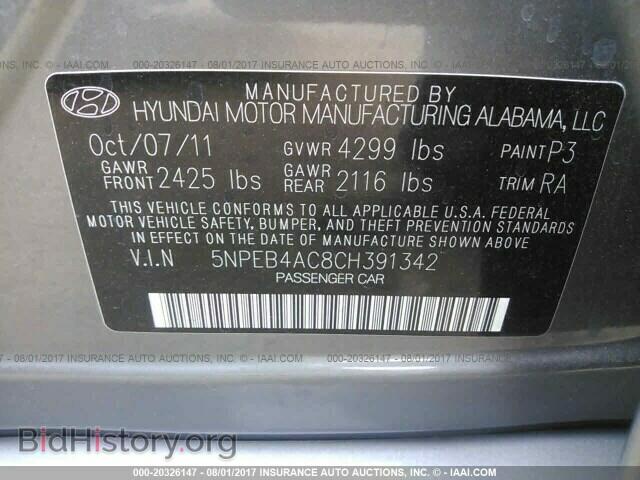 2012 Hyundai Sonata - VIN: 5NPEB4AC8CH391342 - Фото 9