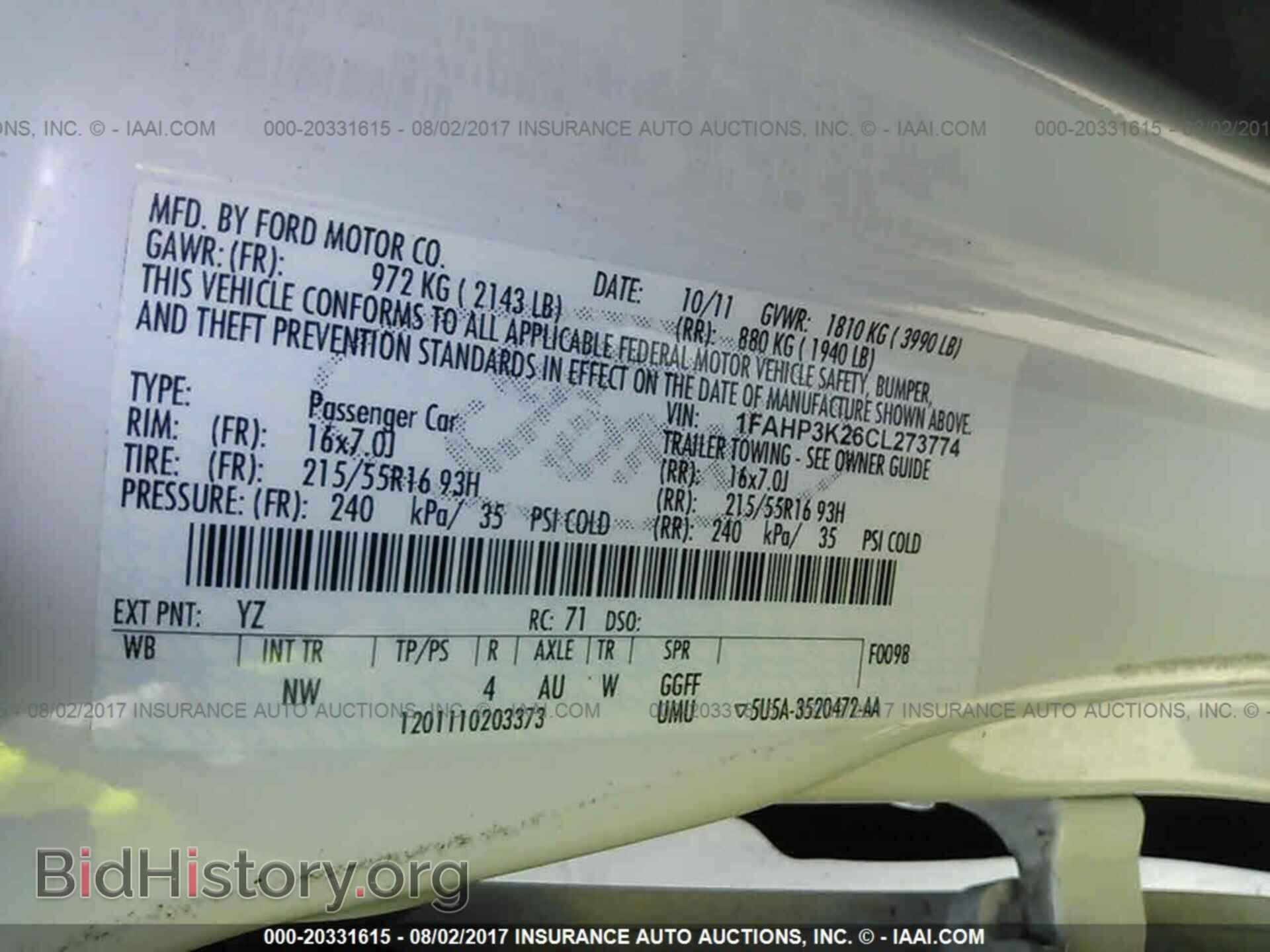 2012 Ford Focus - VIN: 1FAHP3K26CL273774 - Photo 9