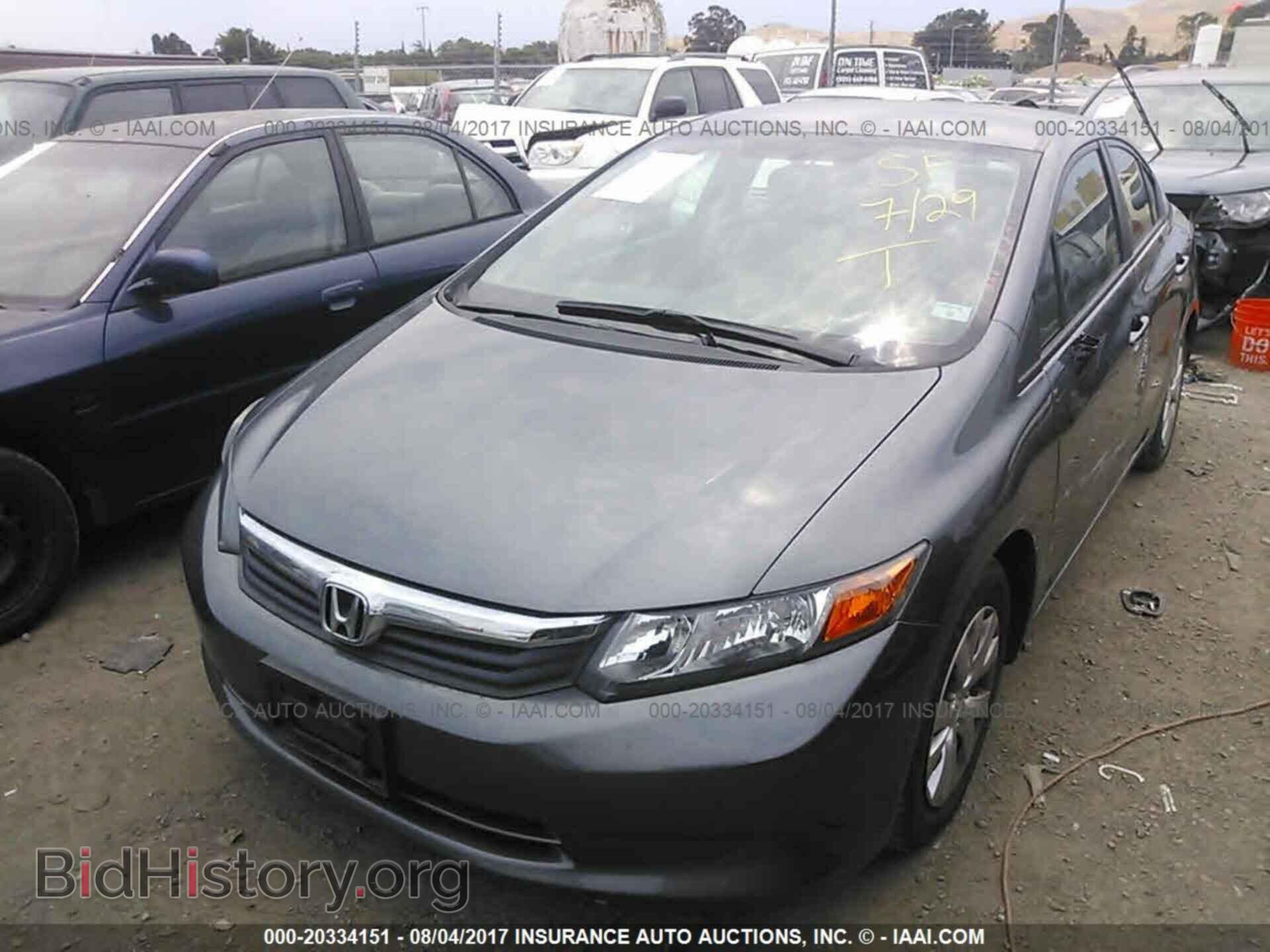 2012 Honda Civic - VIN: 19XFB2F59CE345168 - Фото 2