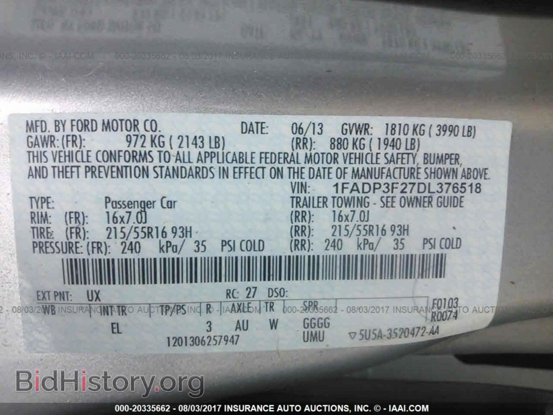 2013 Ford Focus - VIN: 1FADP3F27DL376518 - Фото 9