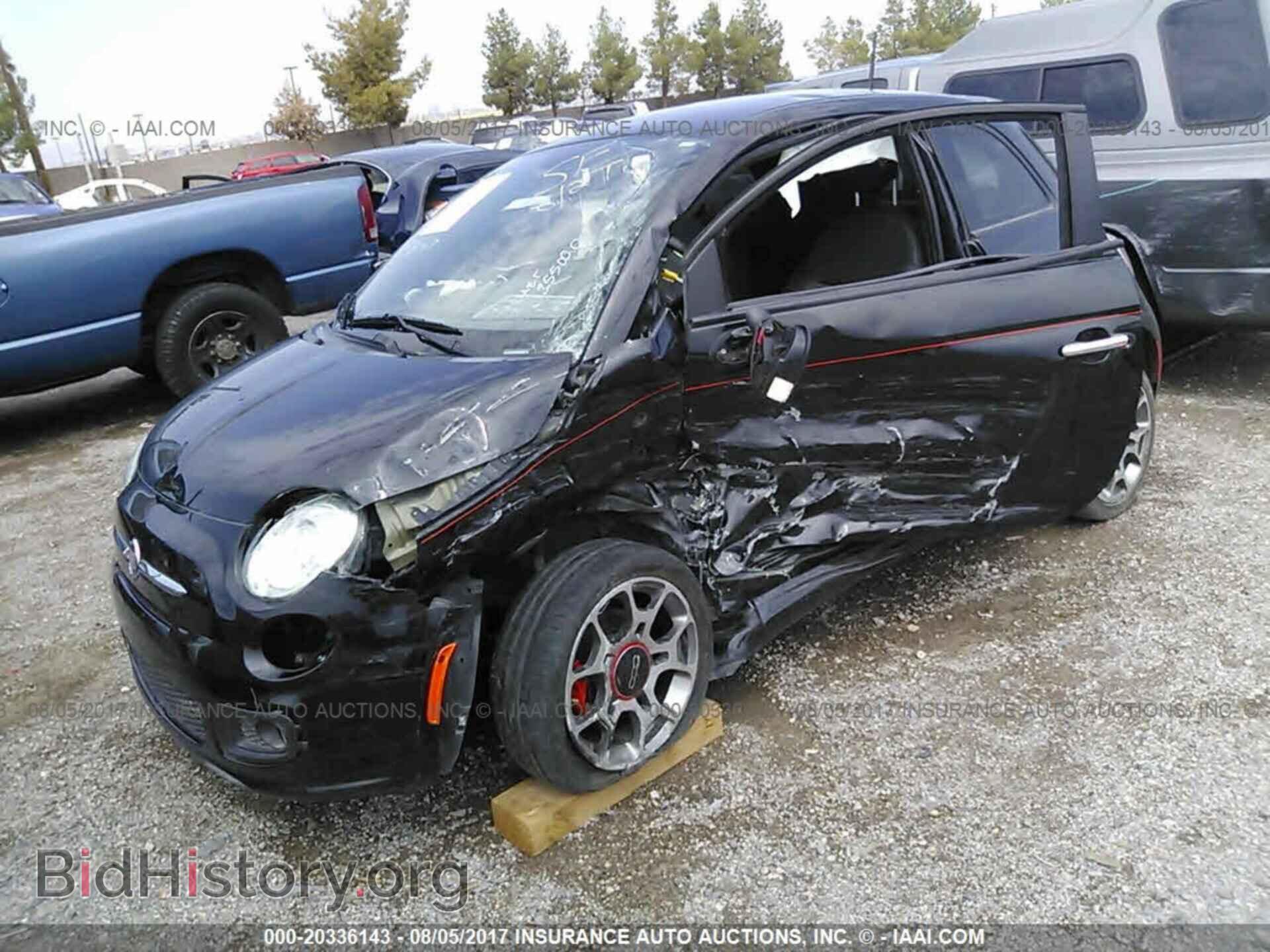 2012 Fiat 500 - VIN: 3C3CFFBR2CT352857 - Фото 2