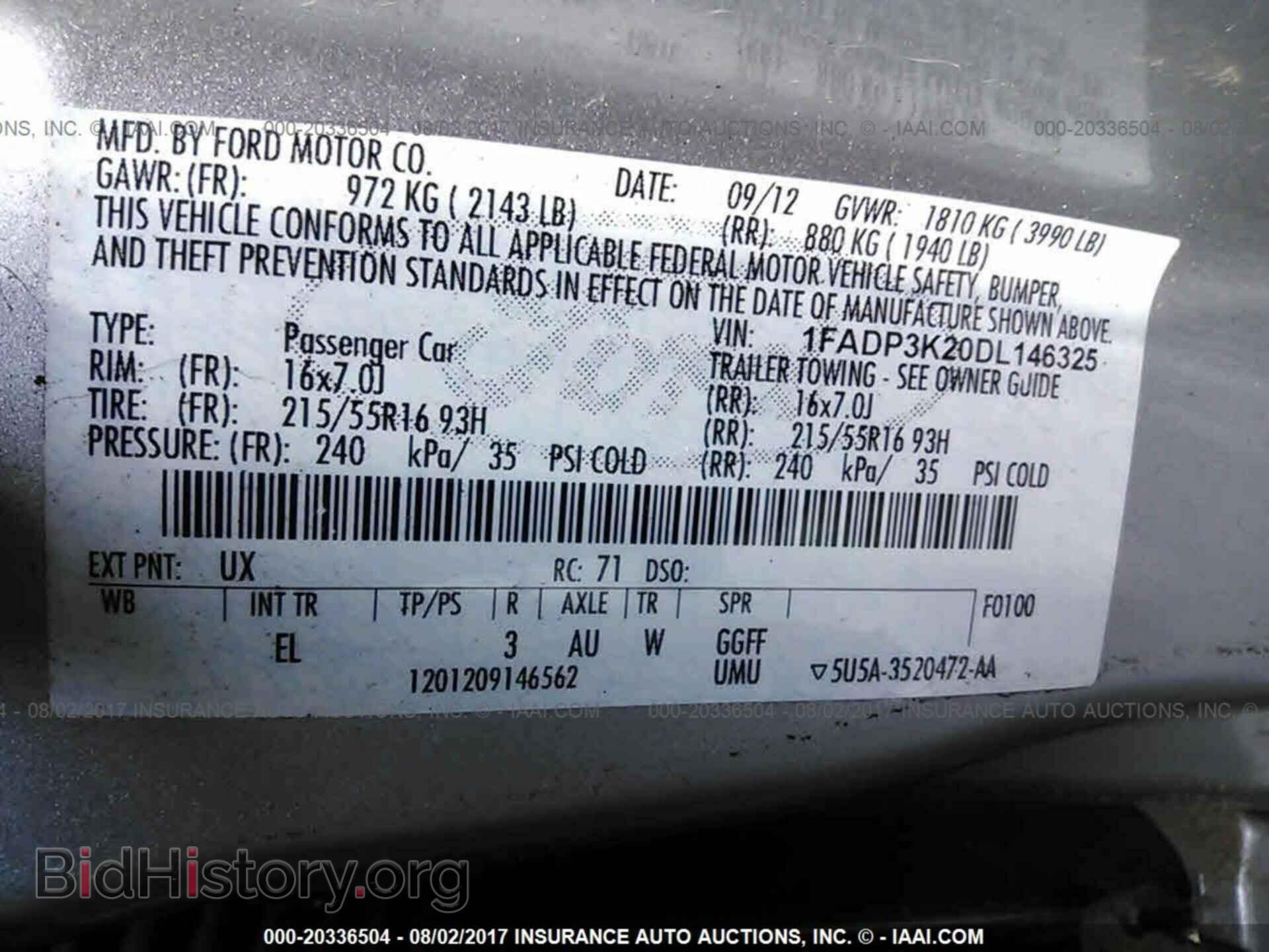 2013 Ford Focus - VIN: 1FADP3K20DL146325 - Фото 9