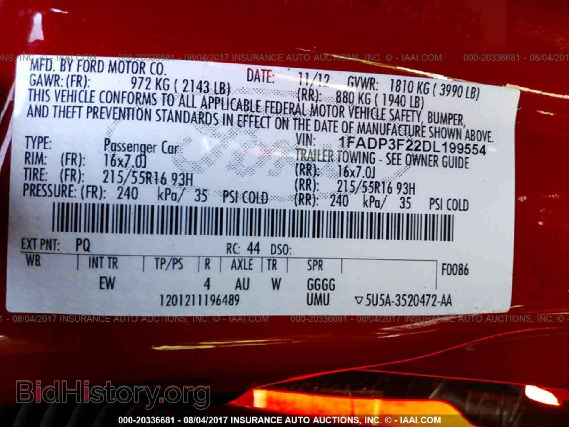 2013 Ford Focus - VIN: 1FADP3F22DL199554 - Фото 9