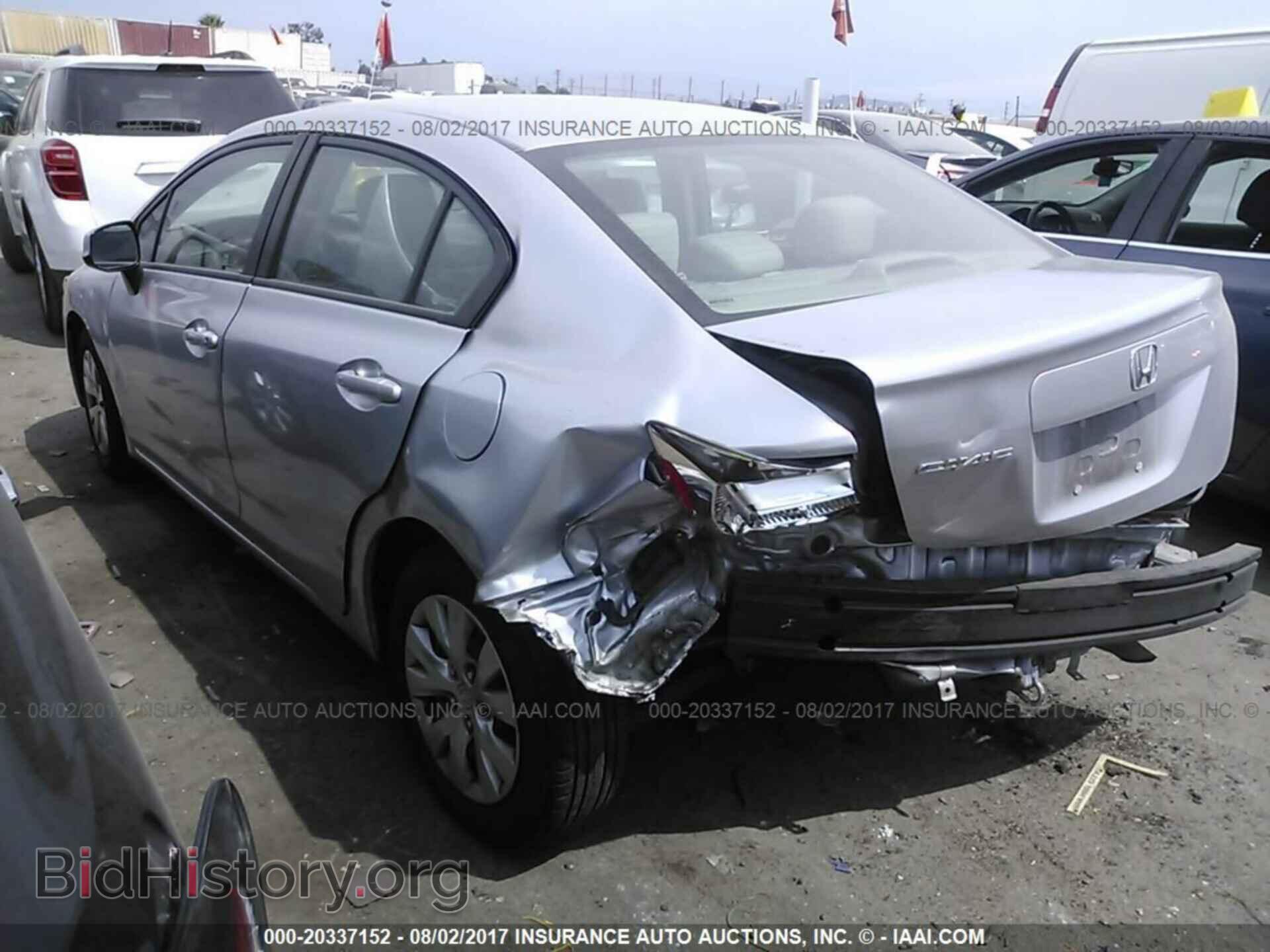 2012 Honda Civic - VIN: 2HGFB2F56CH333307 - Фото 3